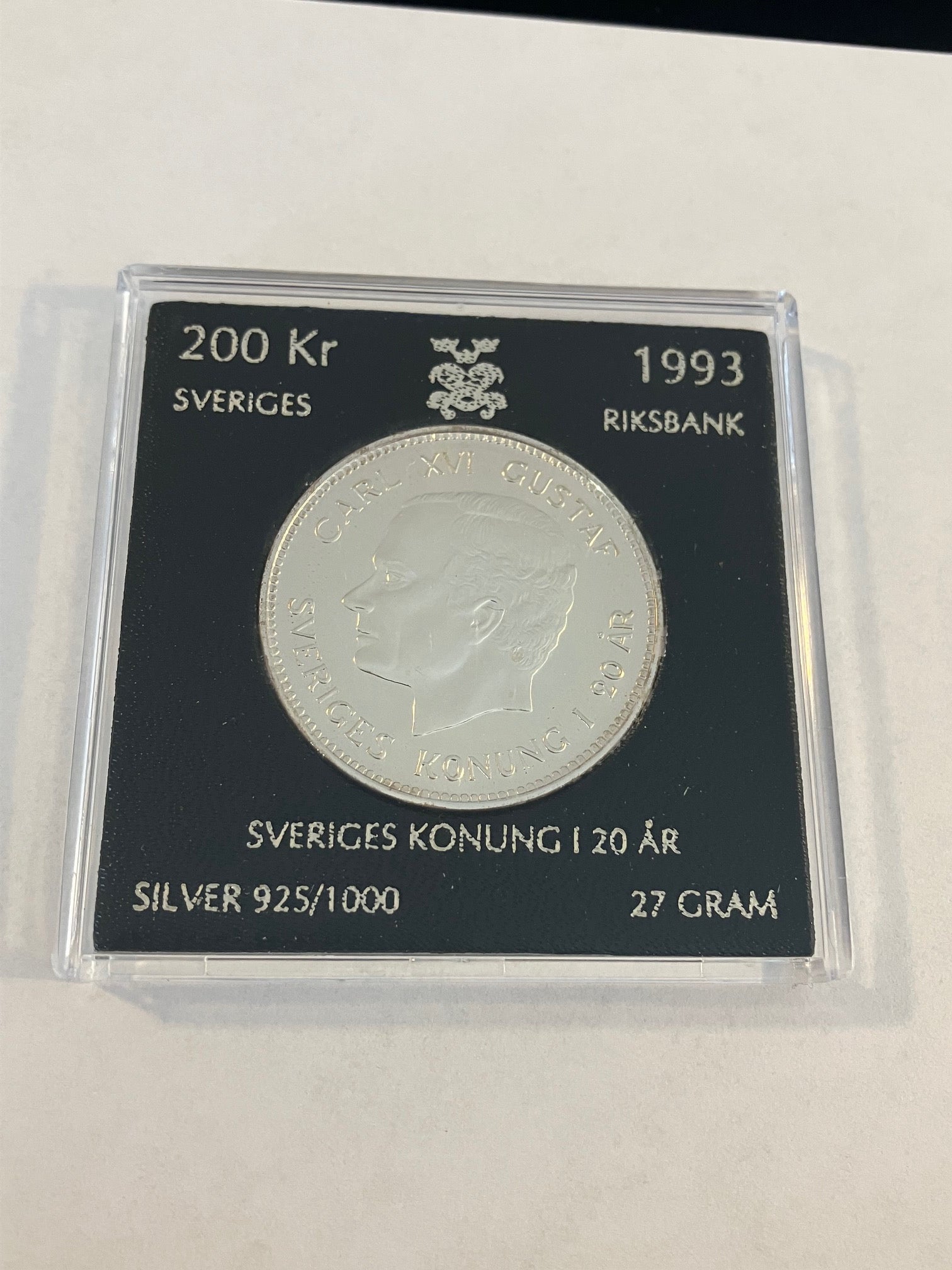 200 Kr Sverige 1993 i 92,5% sølv