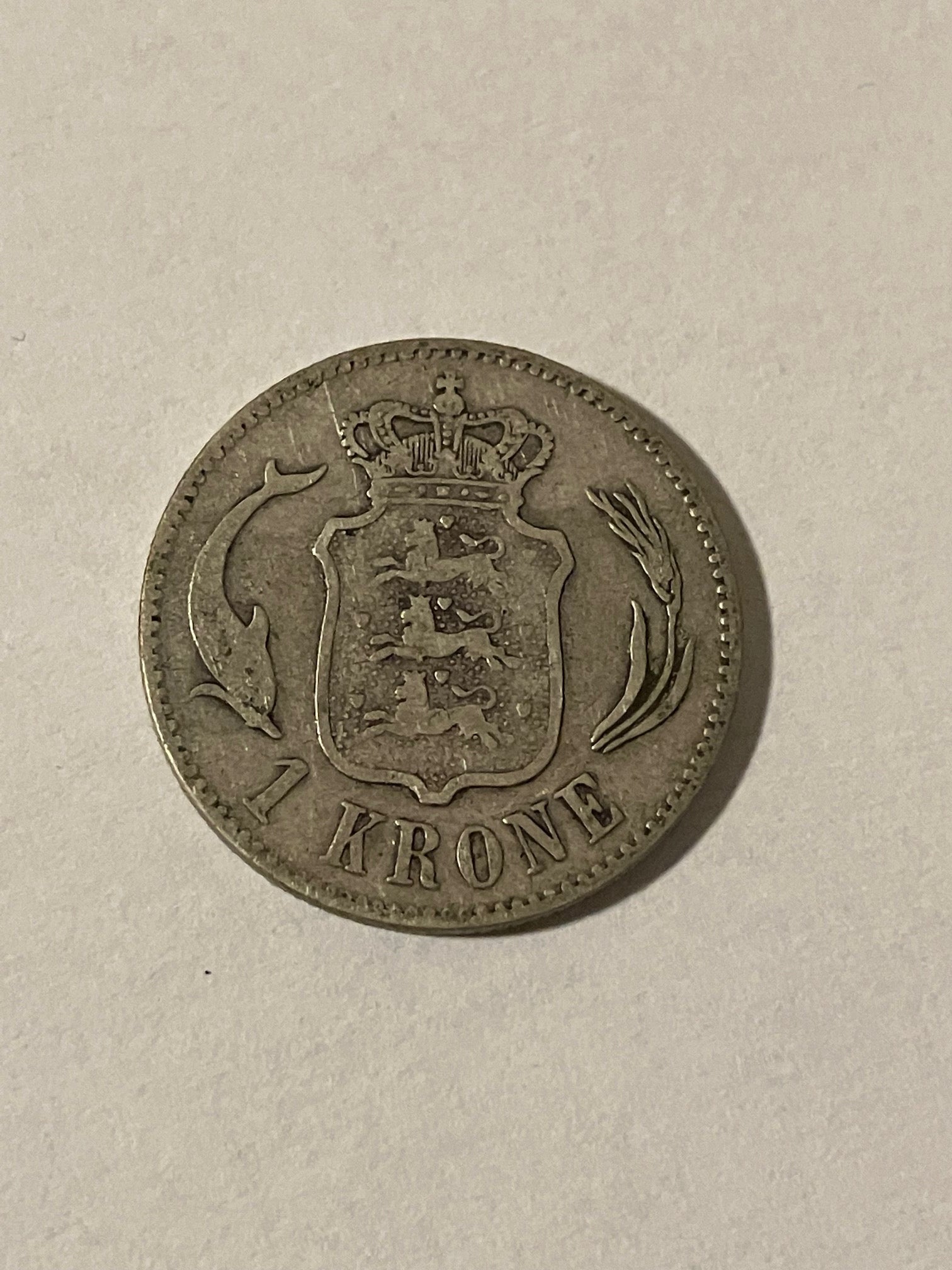 1 Krone 1876 Danmark