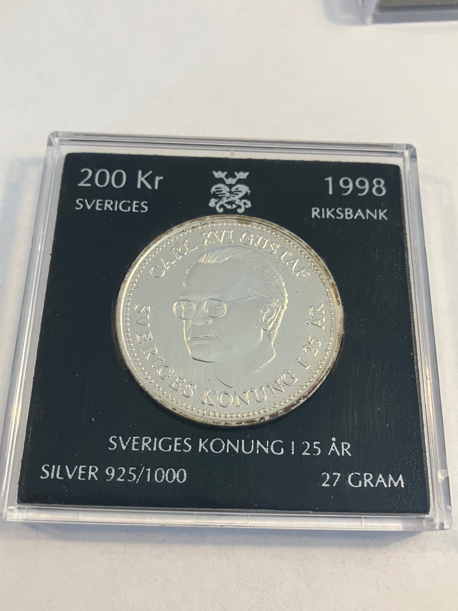 200 Kr Sverige 1998 i 92,5% sølv