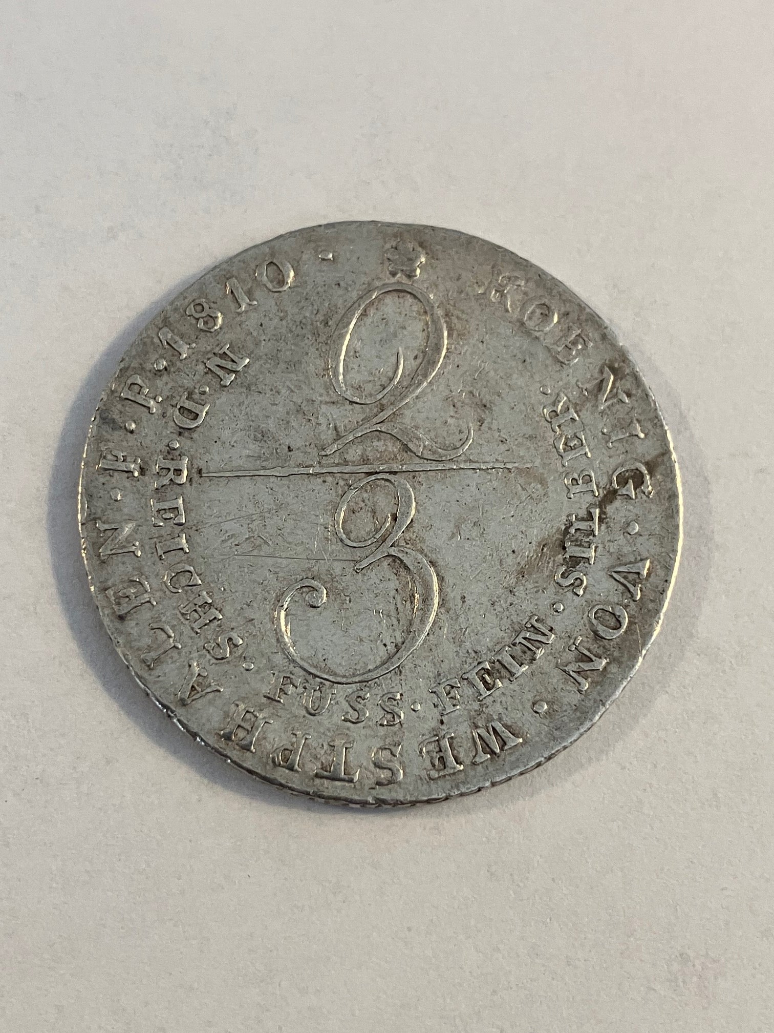 2/3 Thaler 1810 Germany - Kingdom of Westphalia