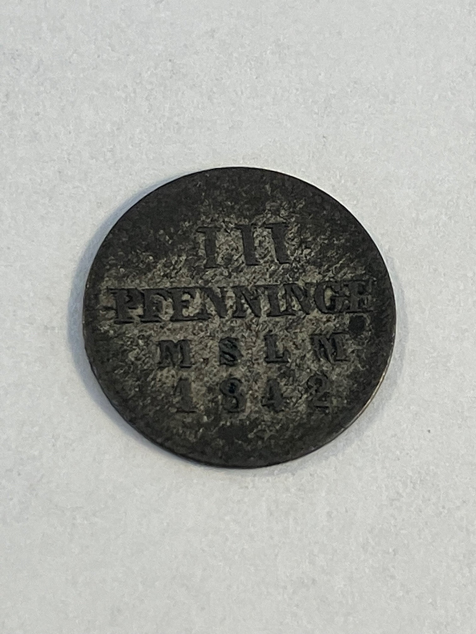 3 Pfennig 1842 Germany