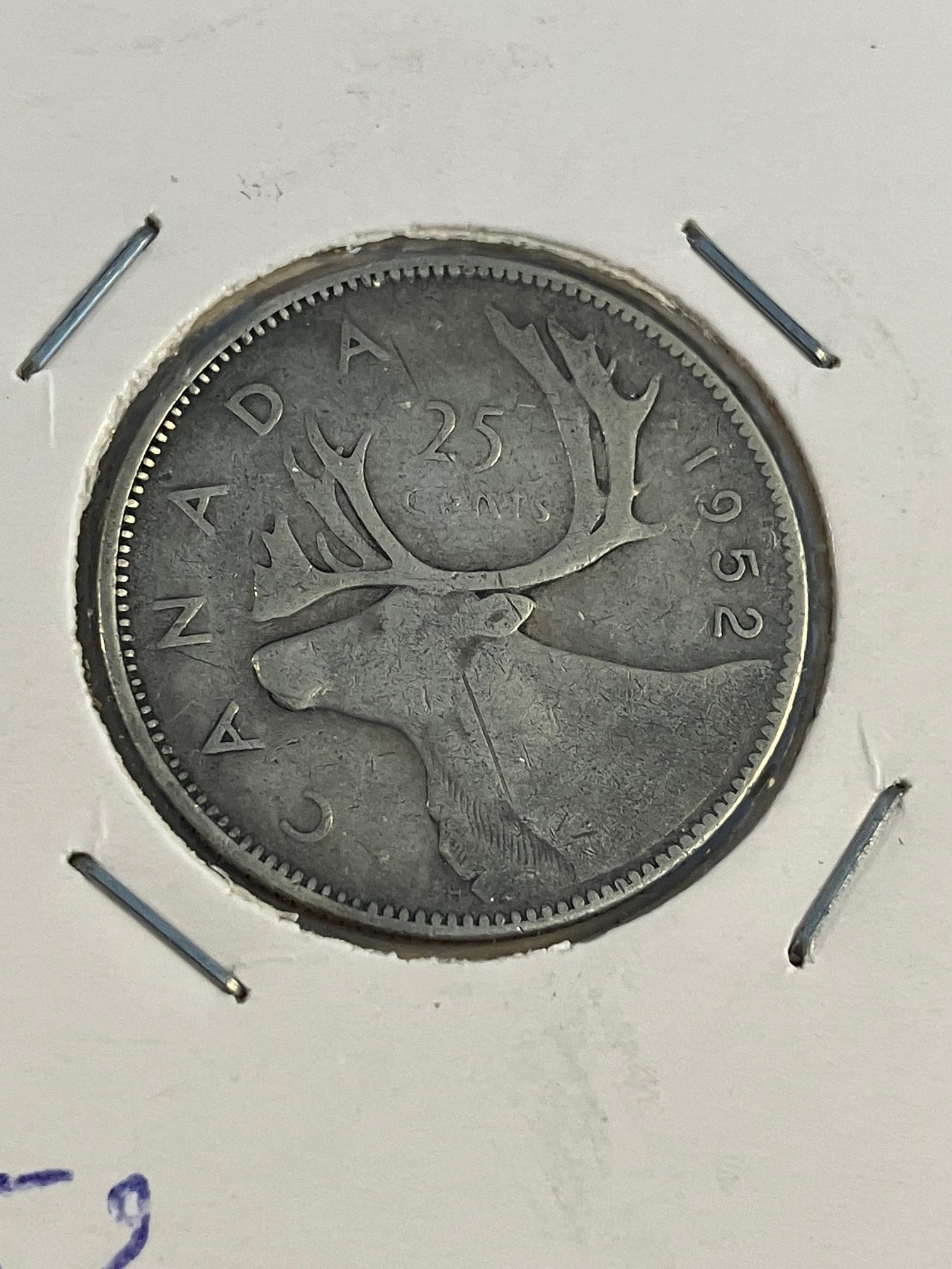 25 Cents Canada 1952