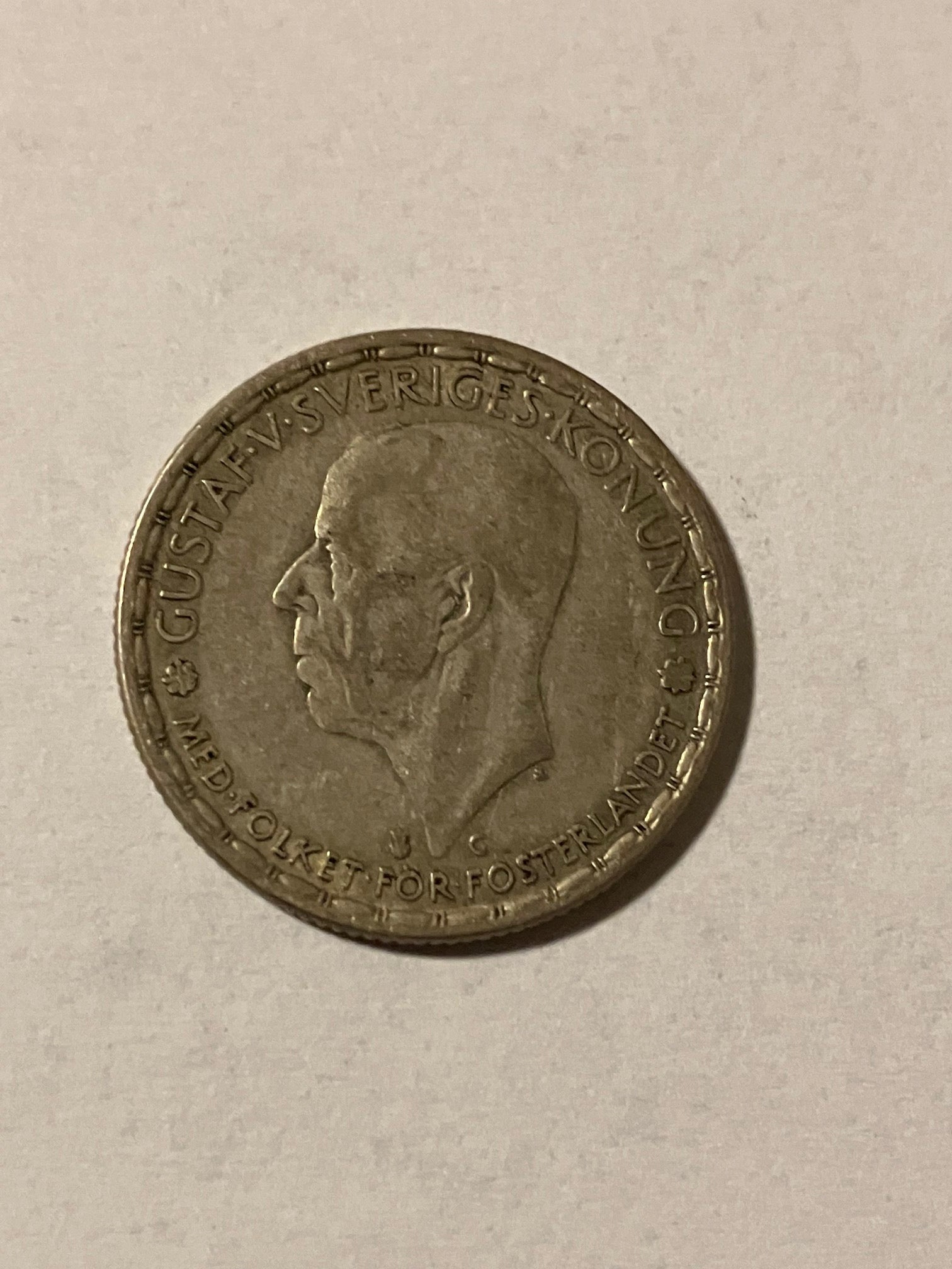 1 Krona 1943 Sweden - Silver