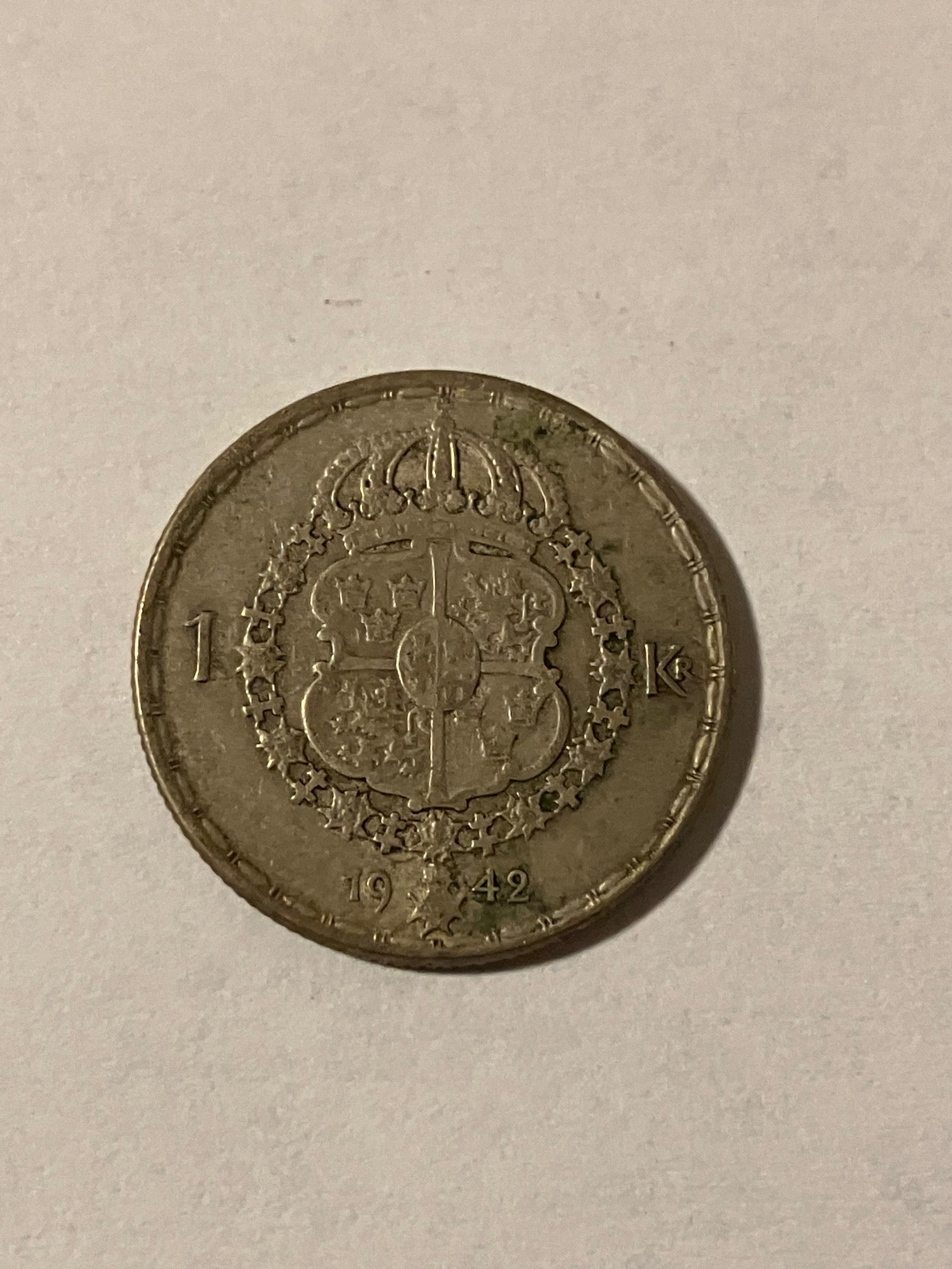 1 Krona 1942 Sweden - Silver