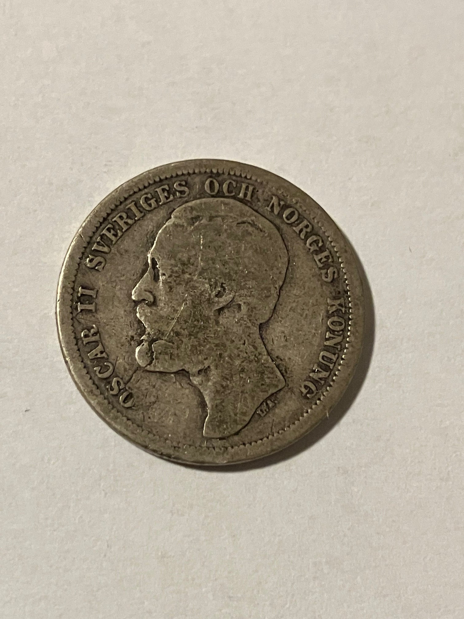 1 Krona 1880 Sweden - Silver