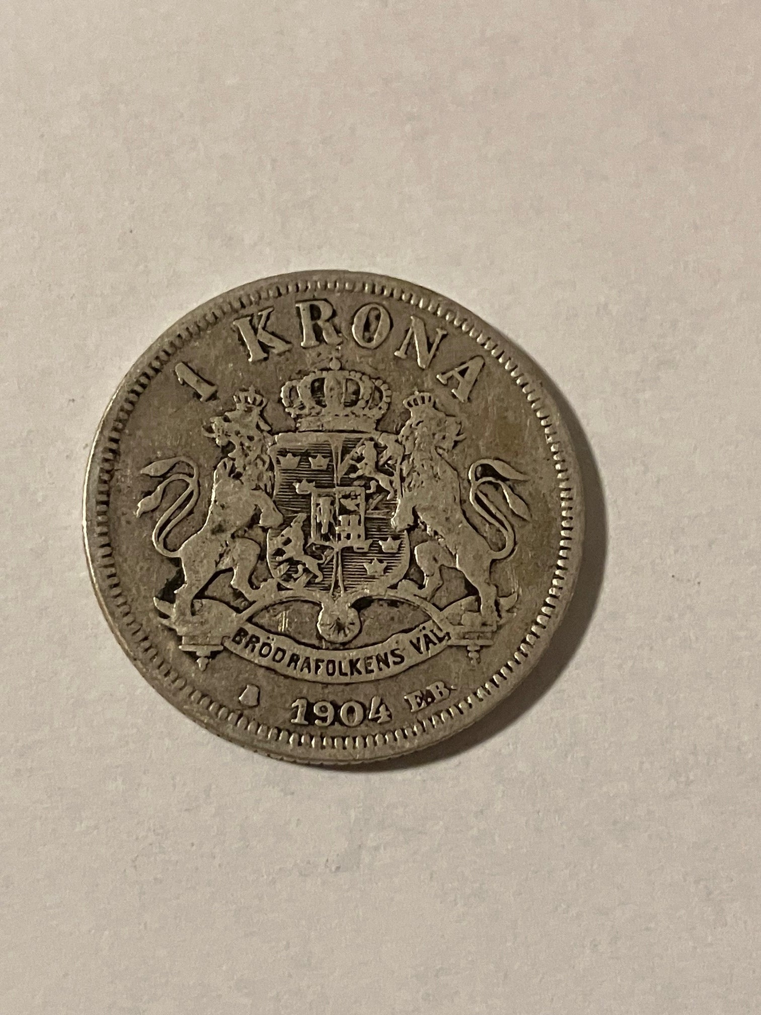 1 Krona 1904 Sweden - Silver