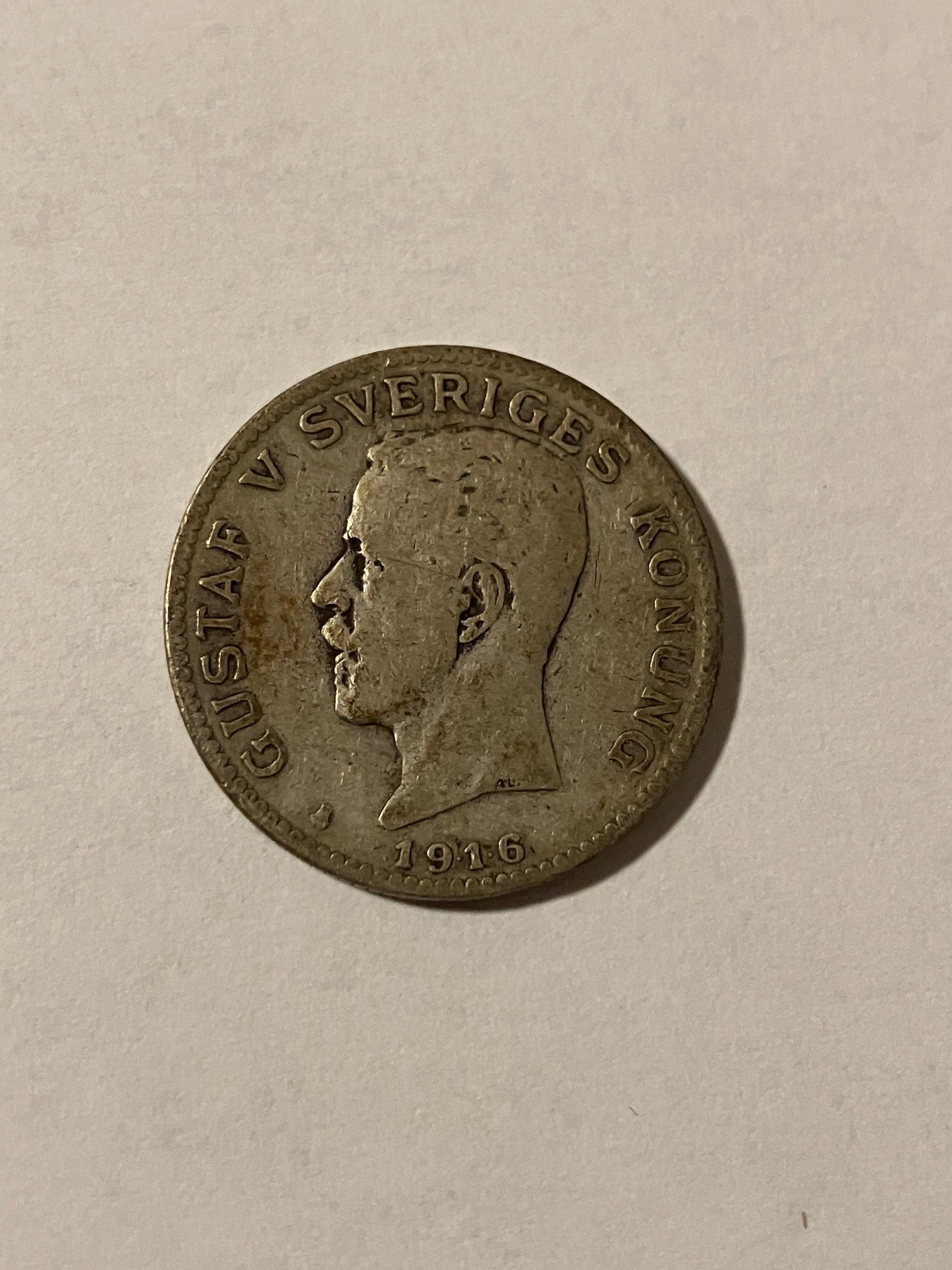 1 Krona 1916 Sweden - Silver