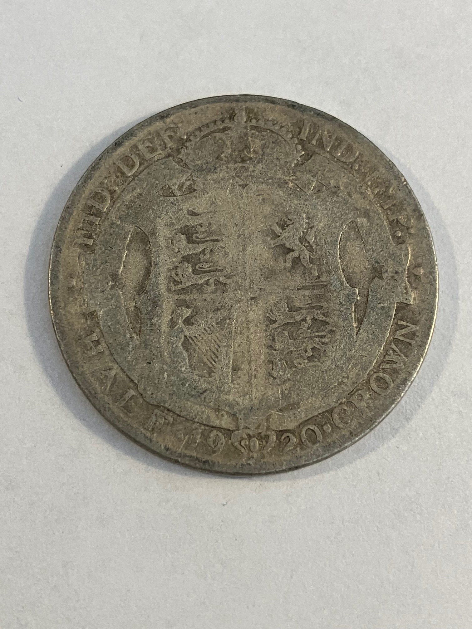 Half Crown 1920 England