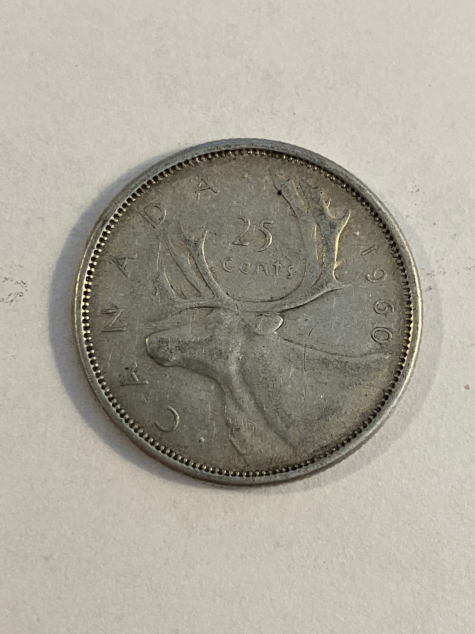 25 Cents Canada 1960