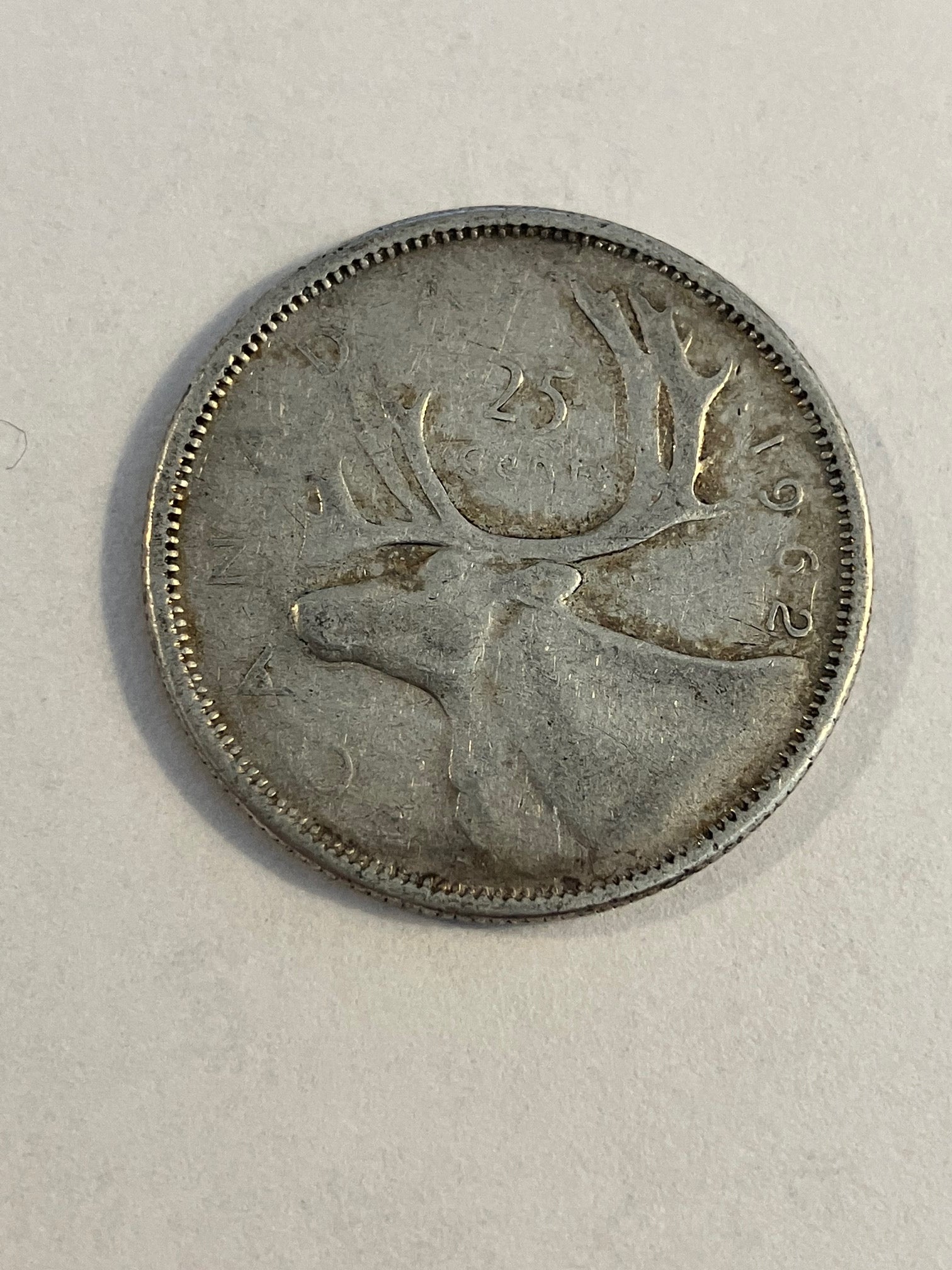 25 Cents Canada 1962