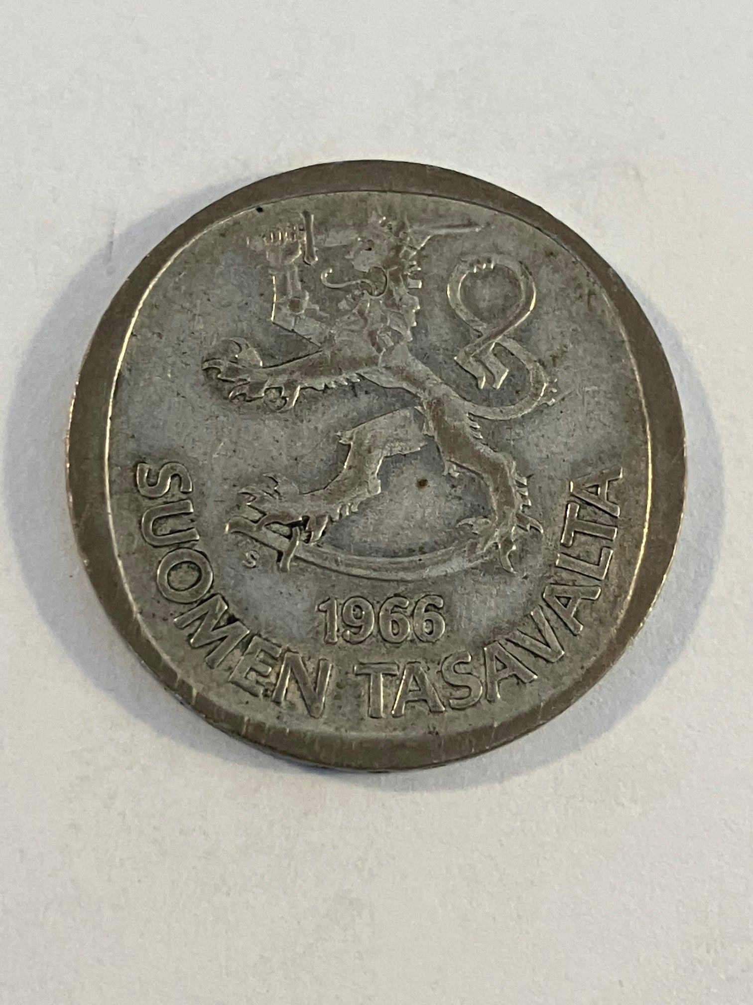 1 markka Finland 1966