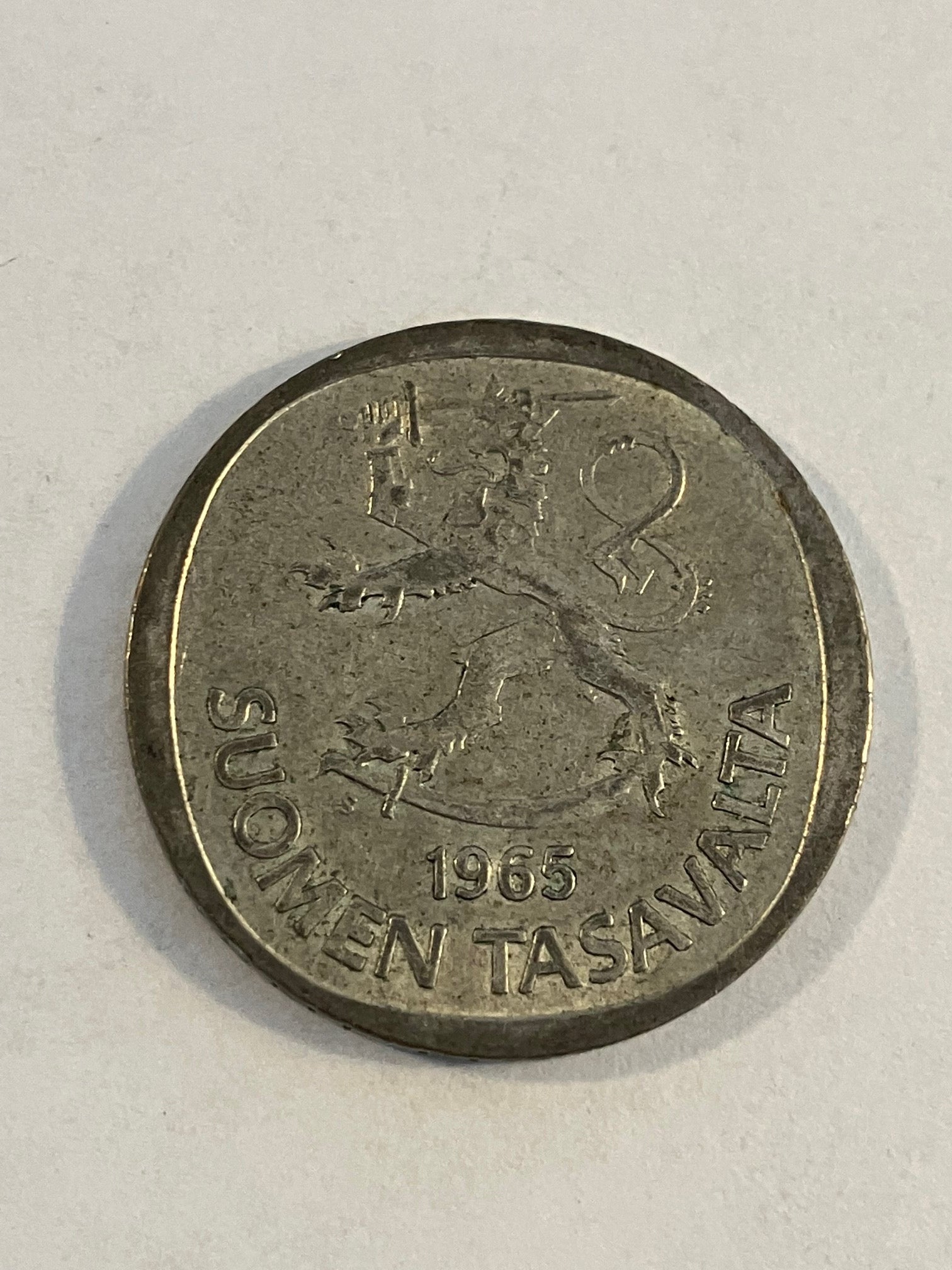 1 markka Finland 1965