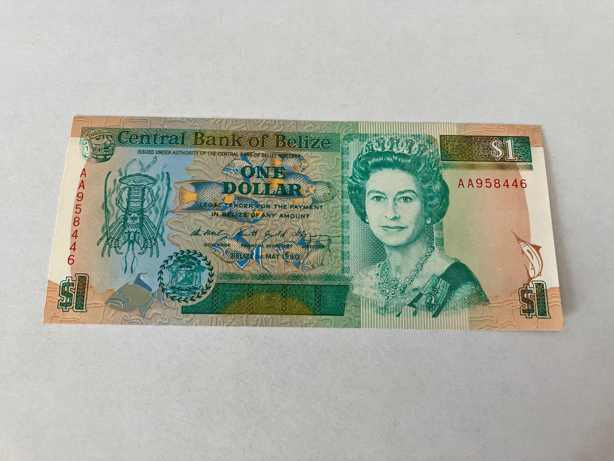 1 Dollar Belize 1990