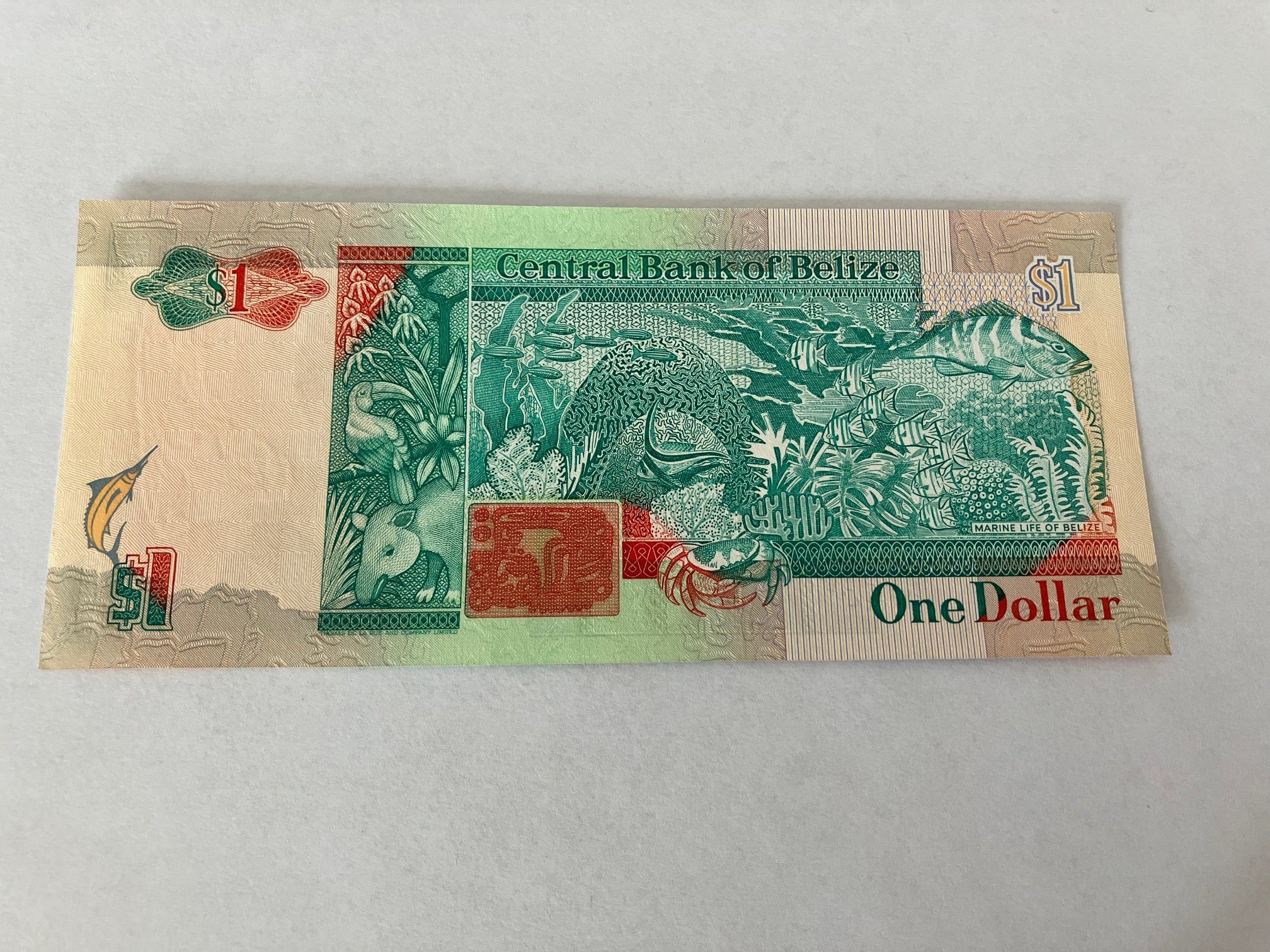 1 Dollar Belize 1990