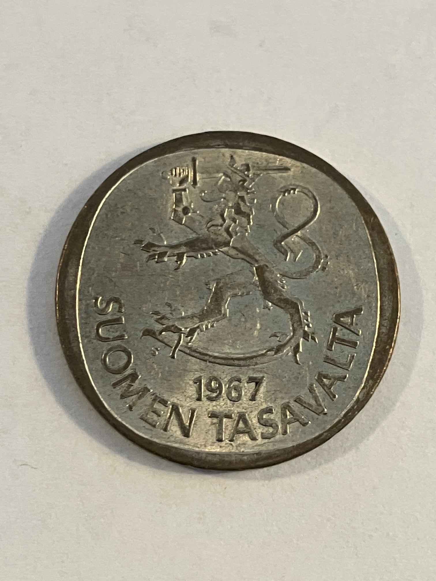 1 markka Finland 1967