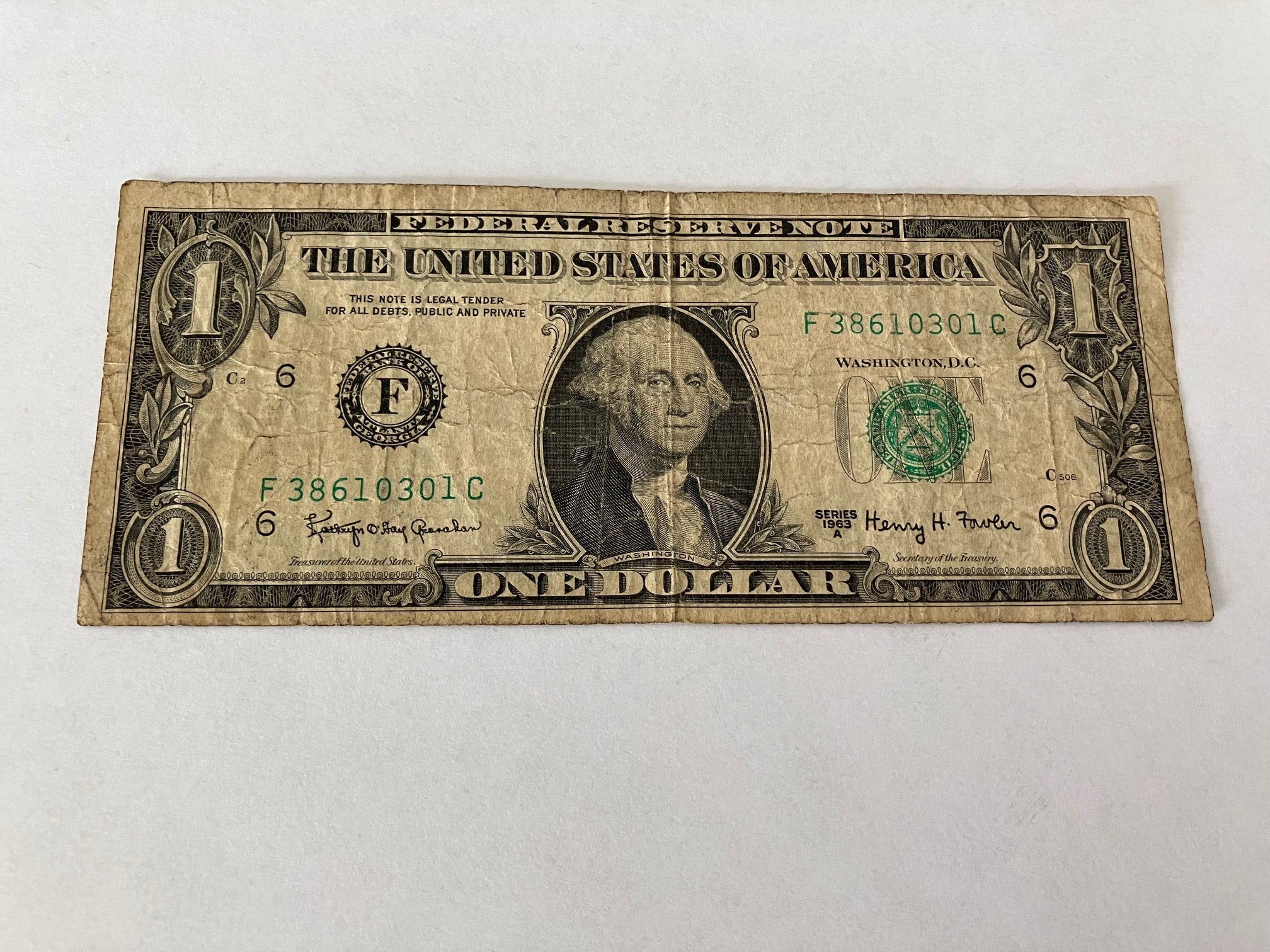 One Dollar USA 1963A