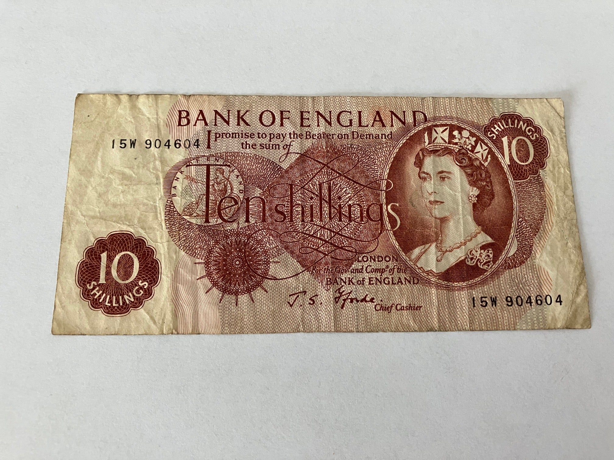 Ten Shillings England