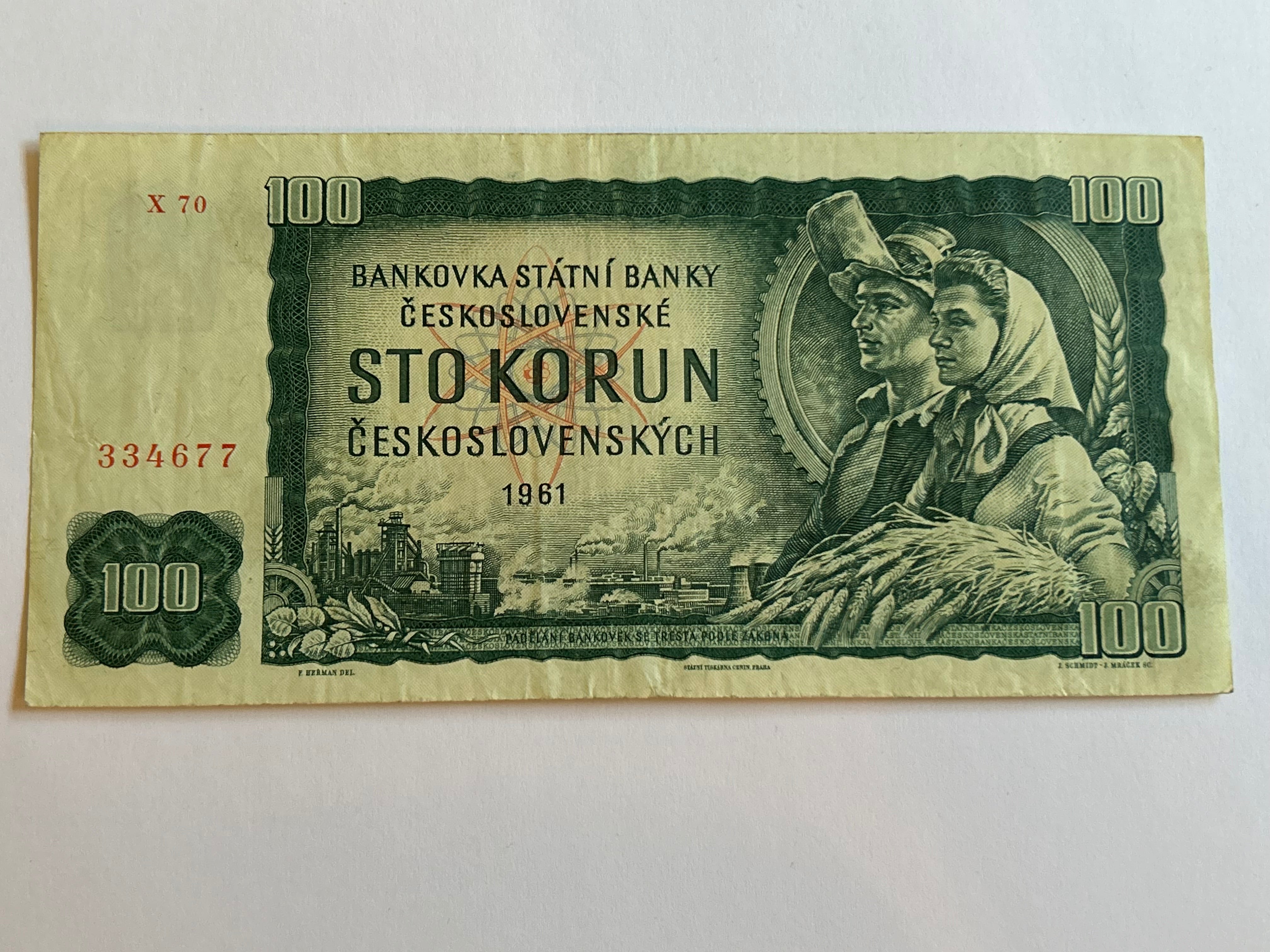 100 Korun Czech Republic 1961