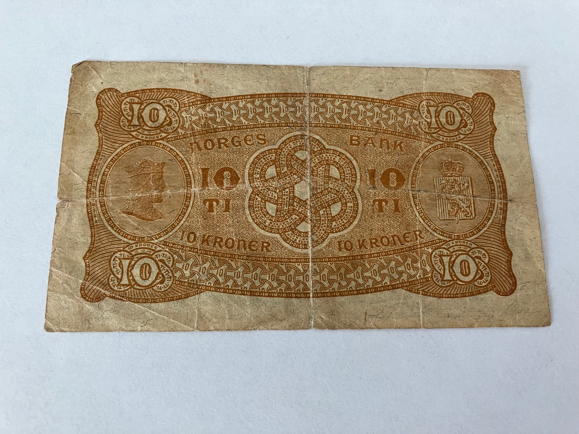 10 Kroner 1944 Norge - Slidt