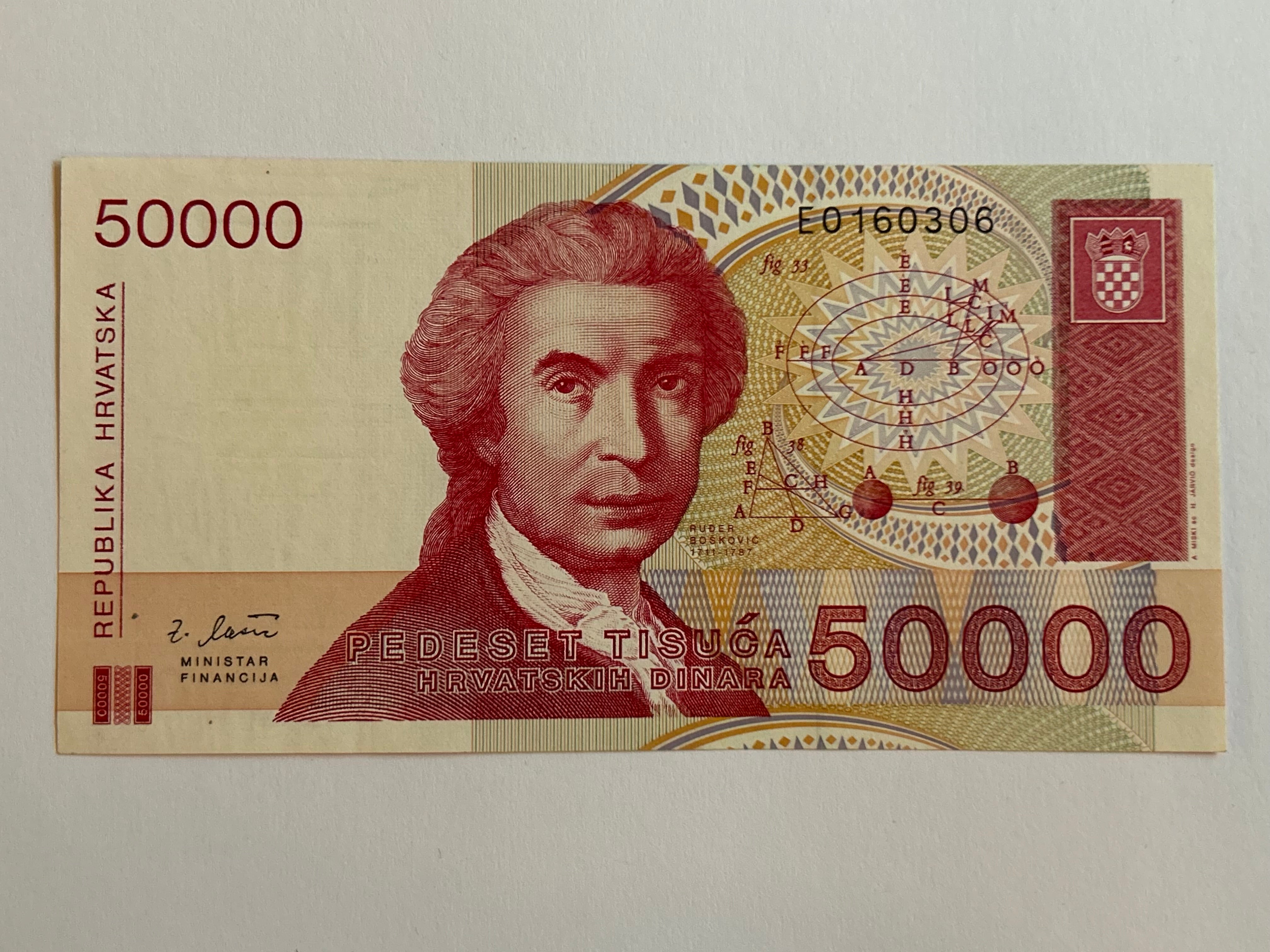 50000 Dinara Croatia