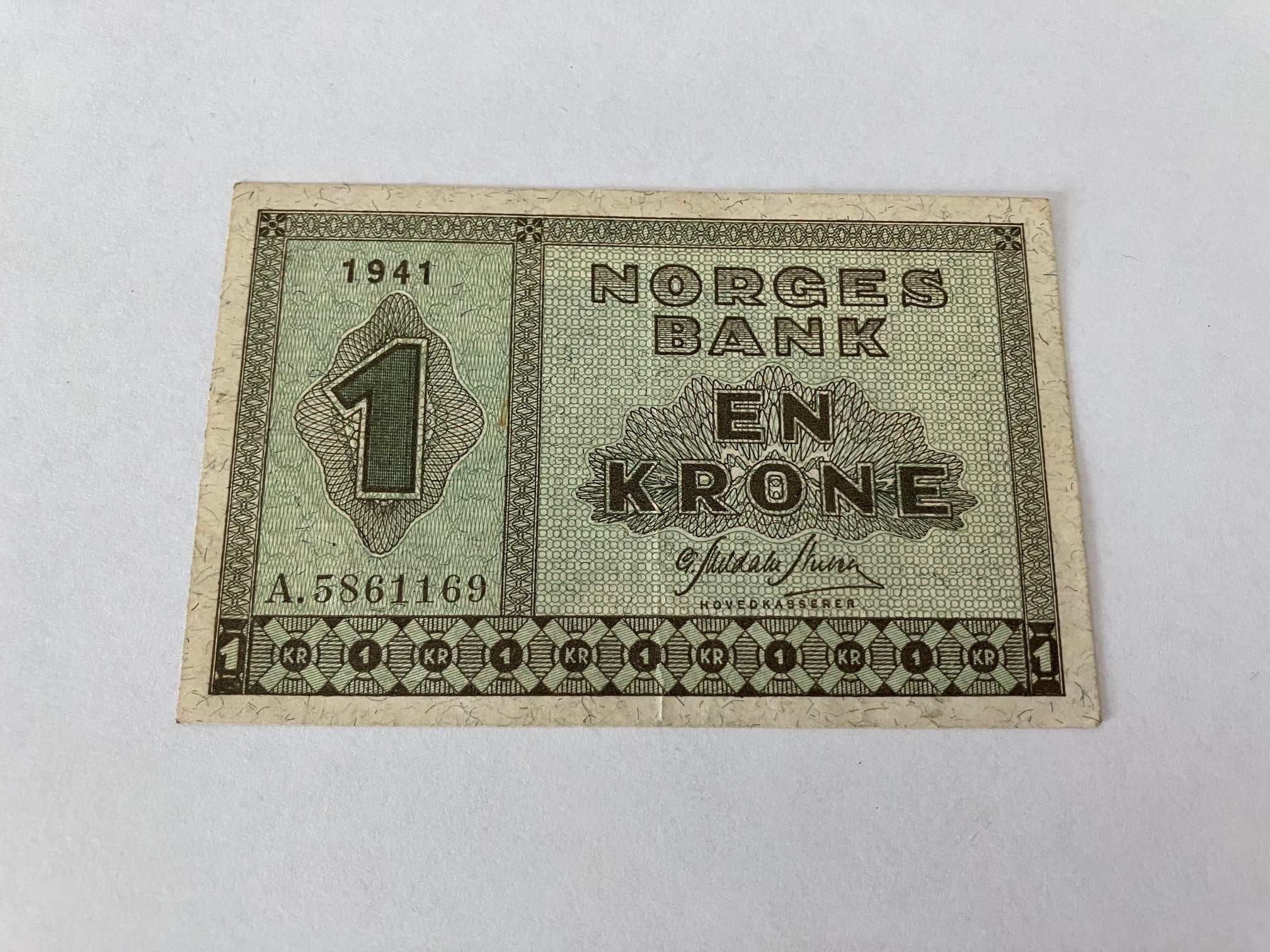 1 Krone 1941 Norge - Pæn