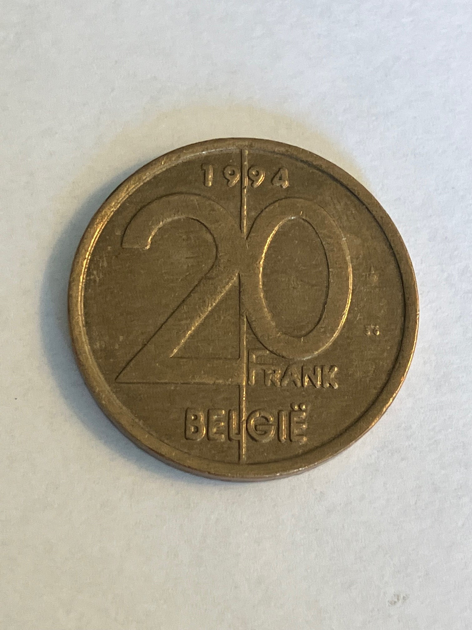 20 Frank Belgium 1994