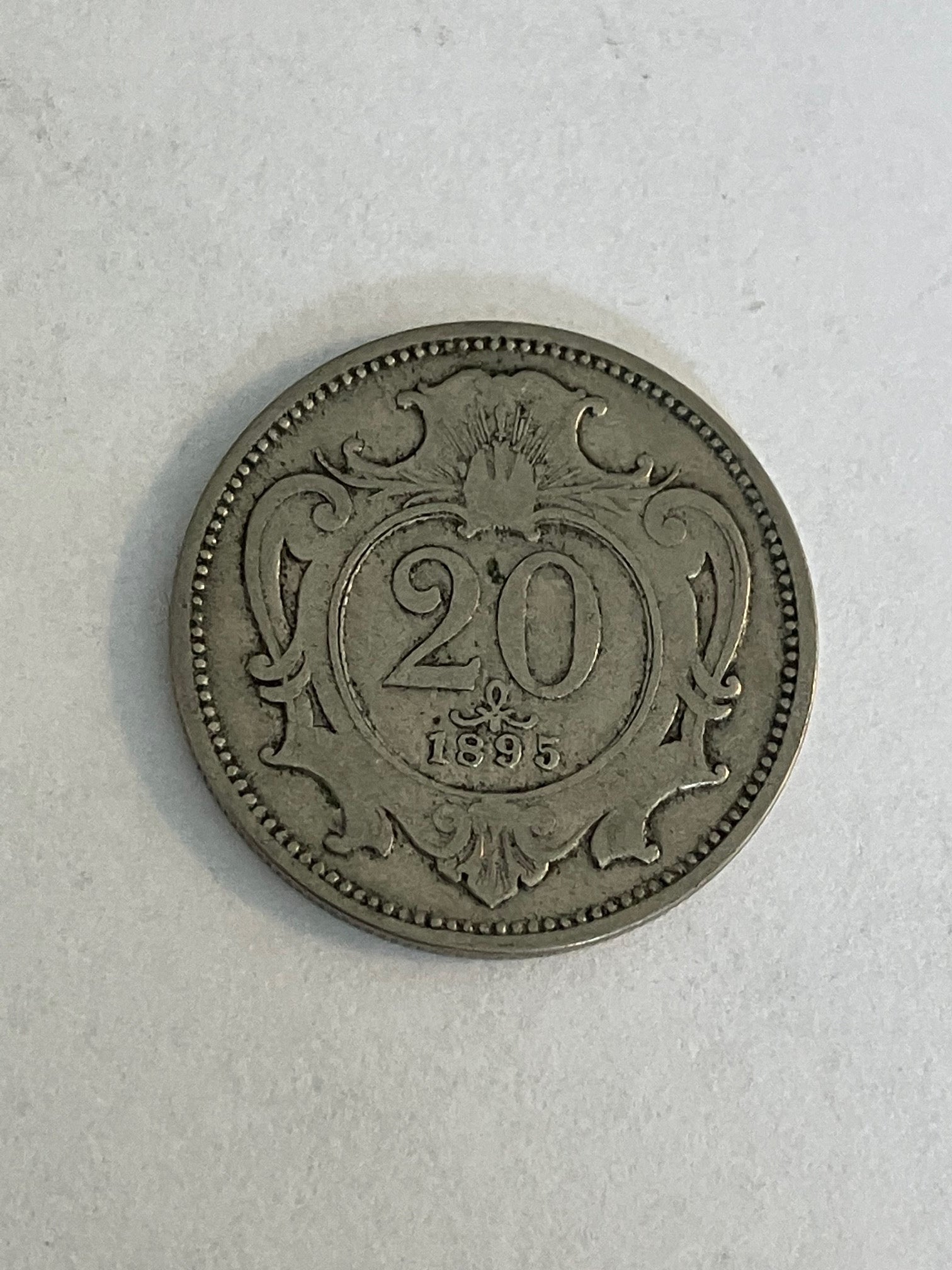 20 Filler Hungary 1895