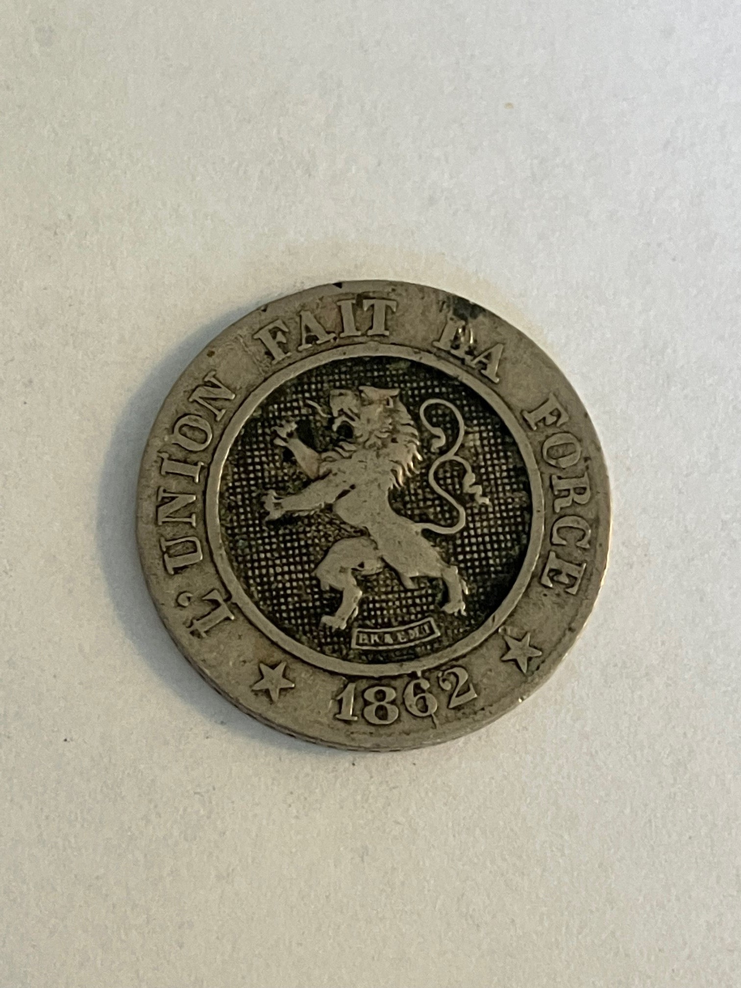 10 Centimes Belgium 1862