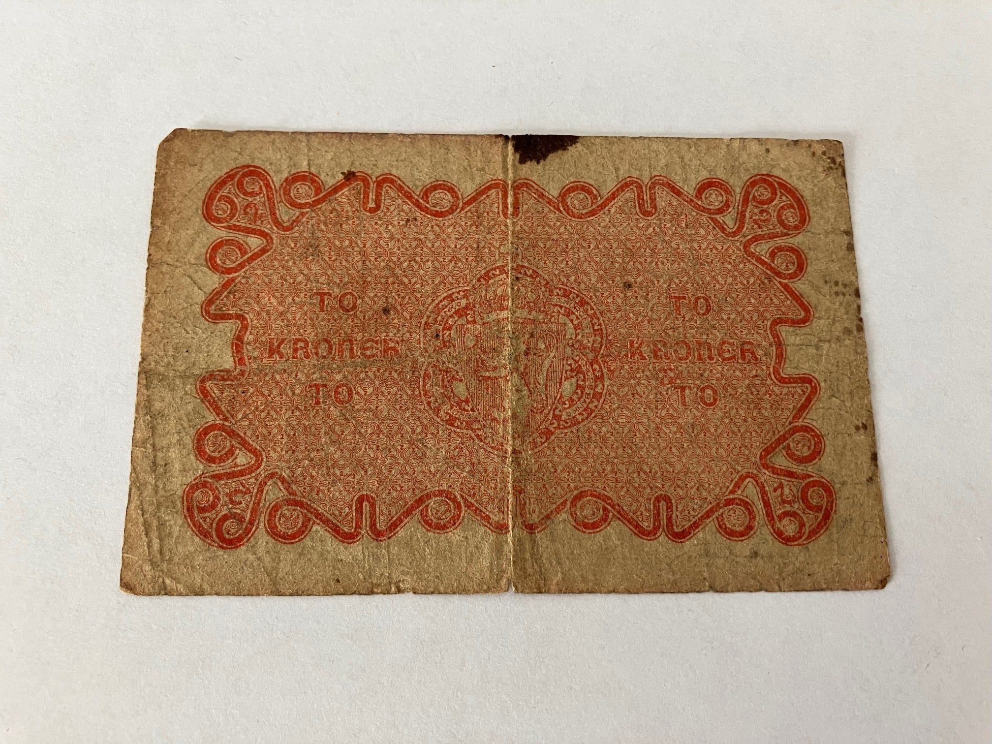 2 Kroner 1918 Norge - Slidt