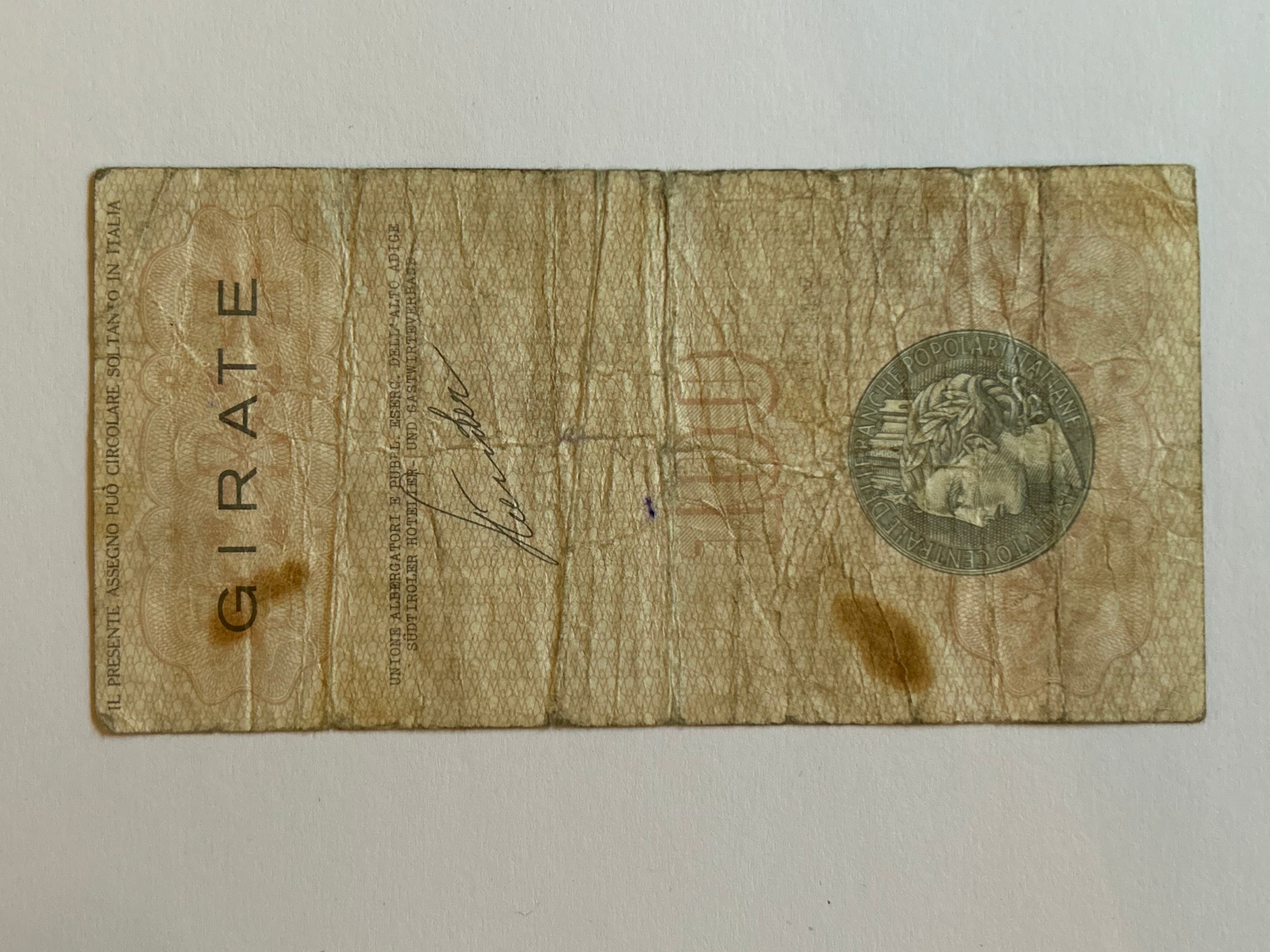 100 Lire Cento - Bad condition