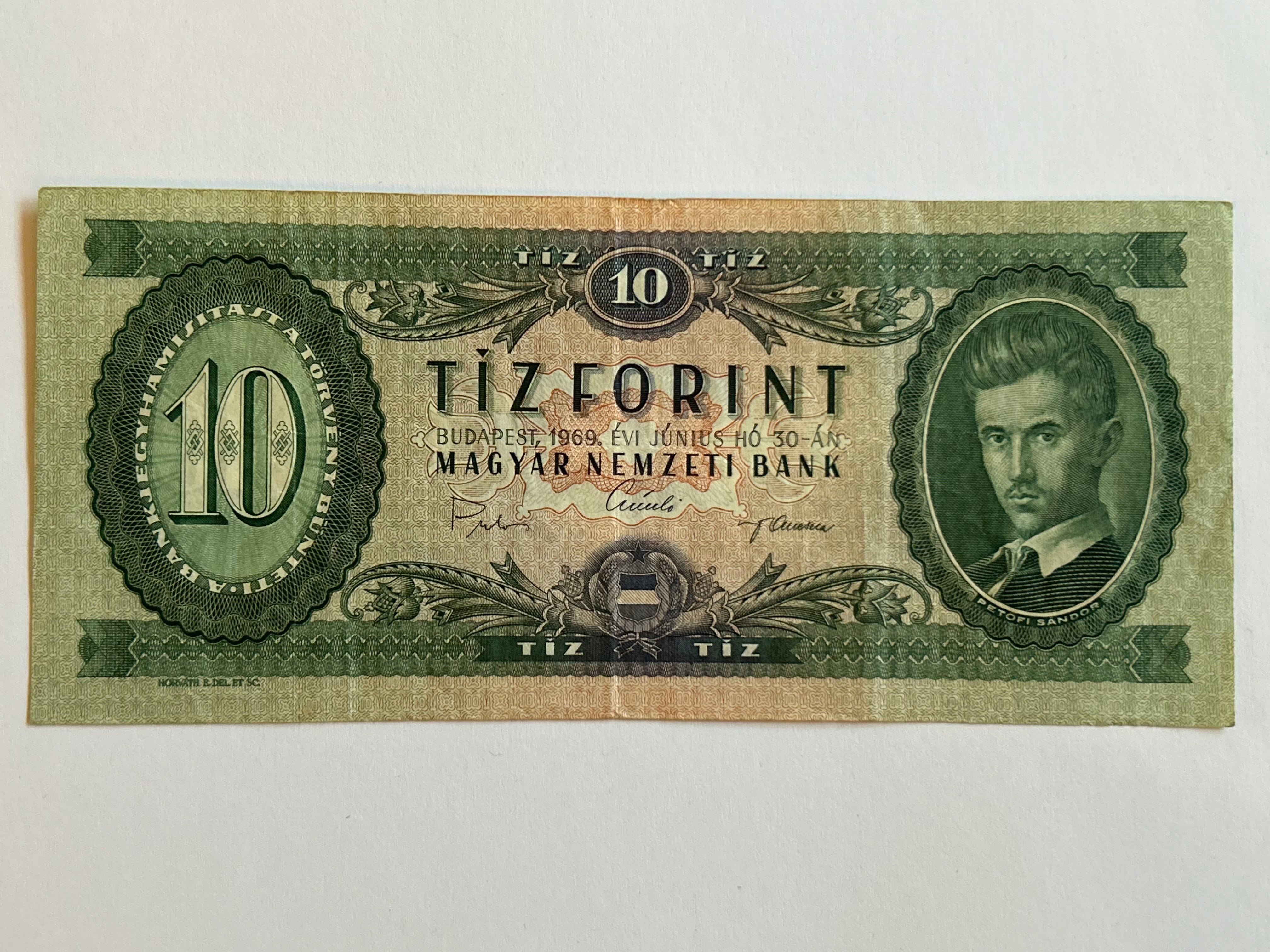 10 Forint Hungary 1969