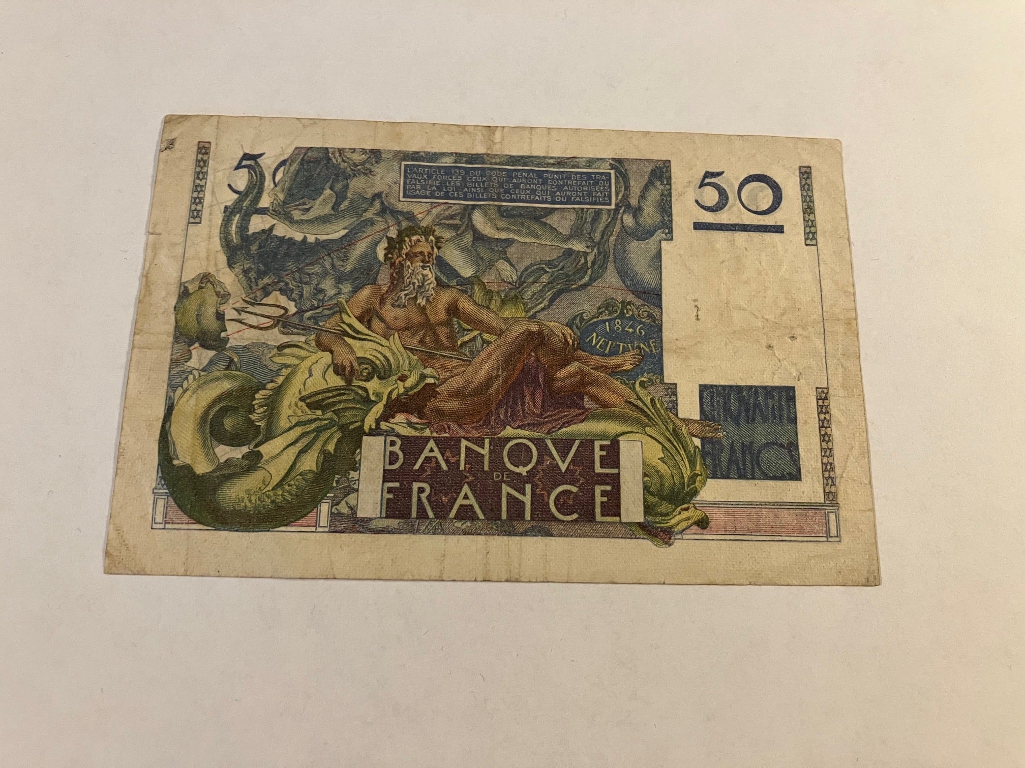 50 Francs 1947 France