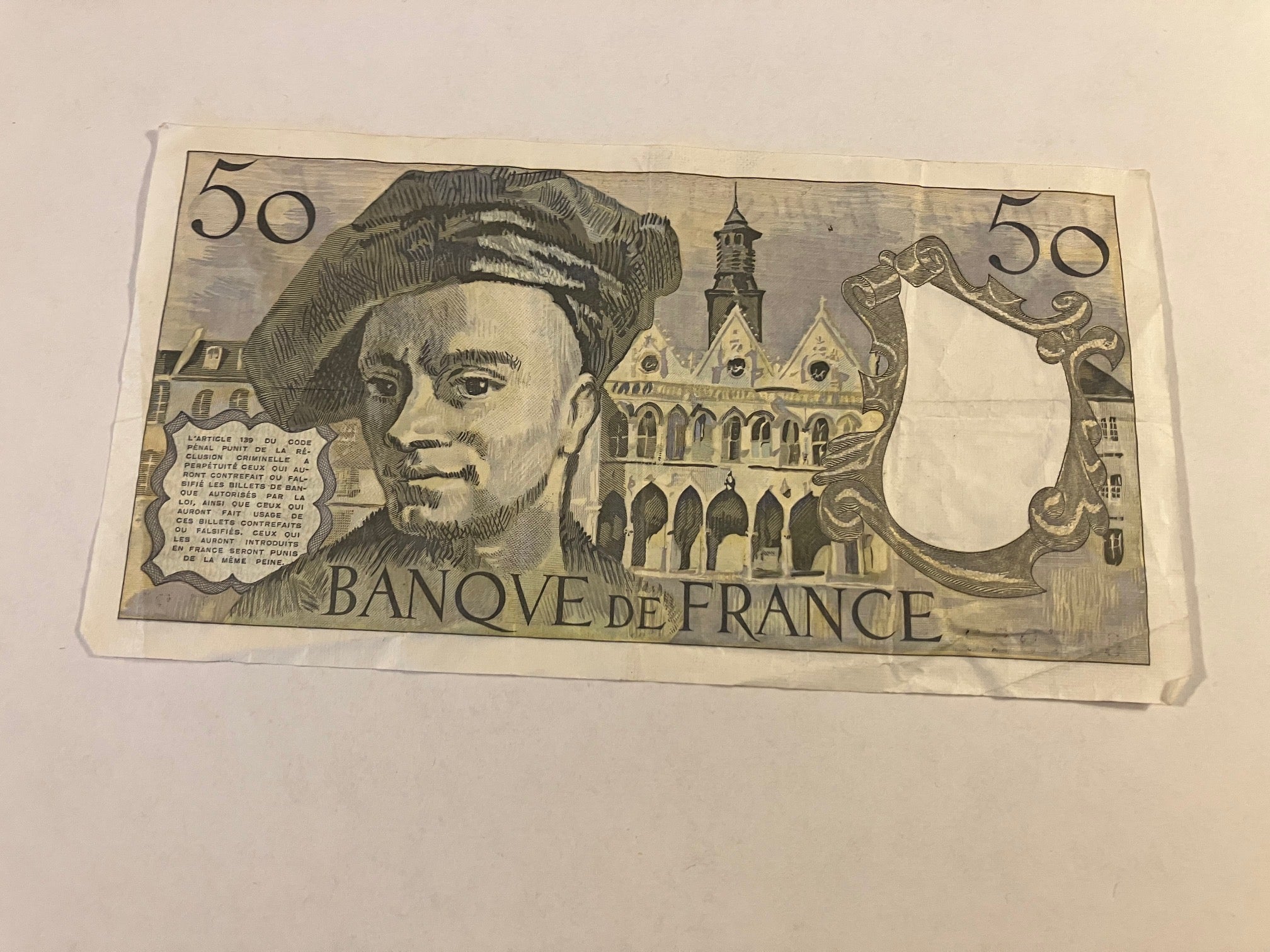 50 Francs France 1980