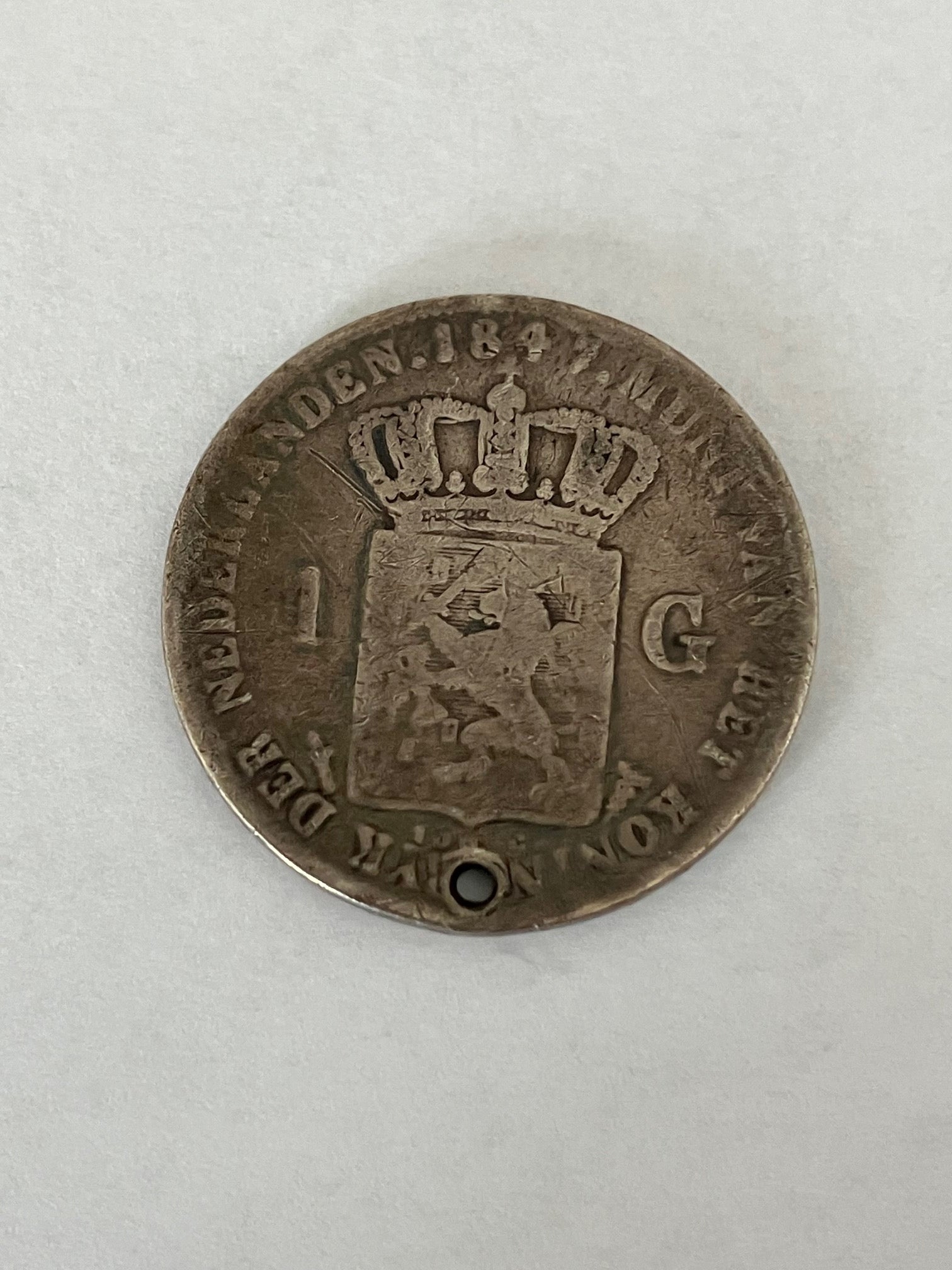 1 Gulden Netherlands - Silver