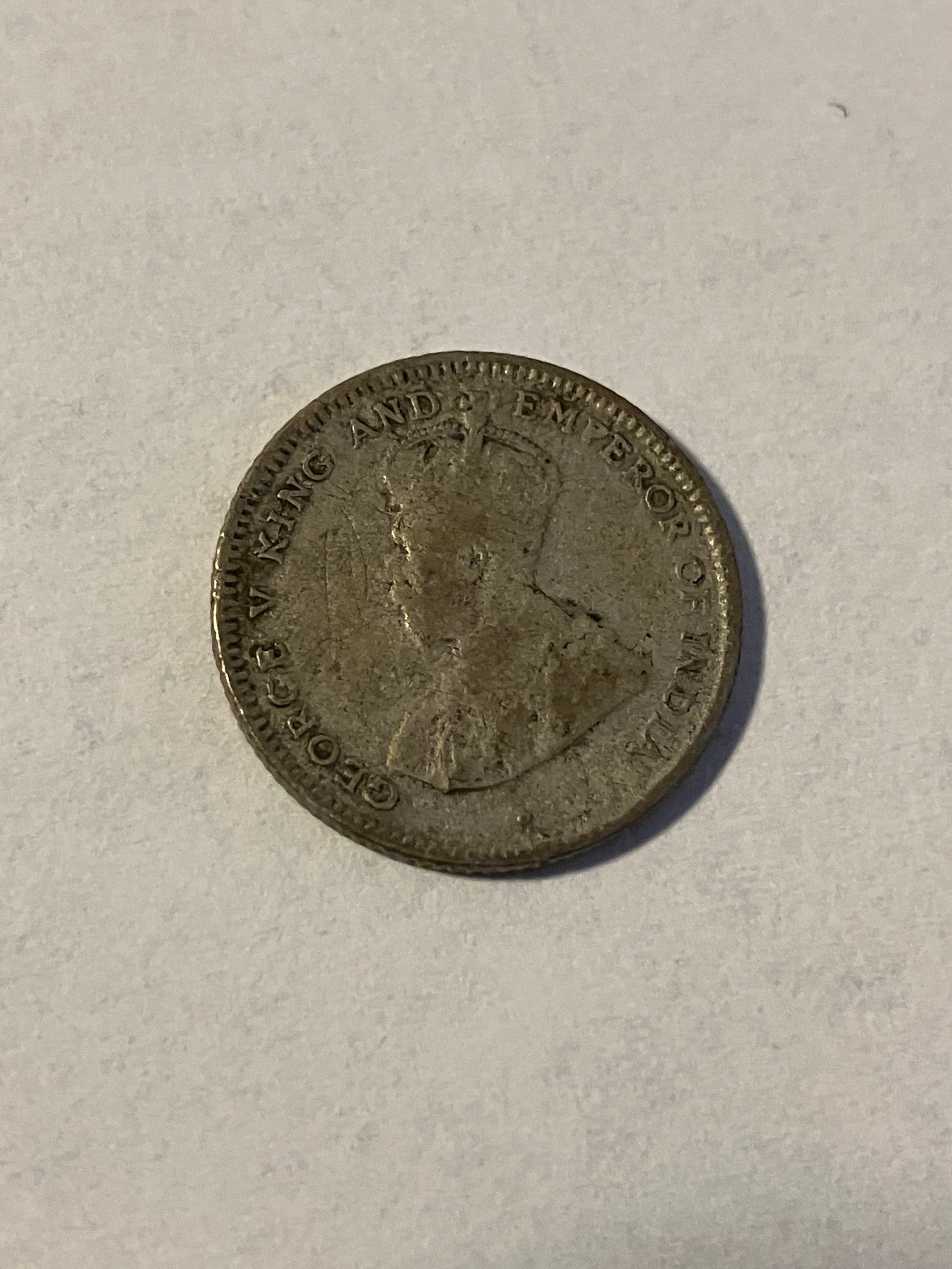 25 Cents Ceylon 1919