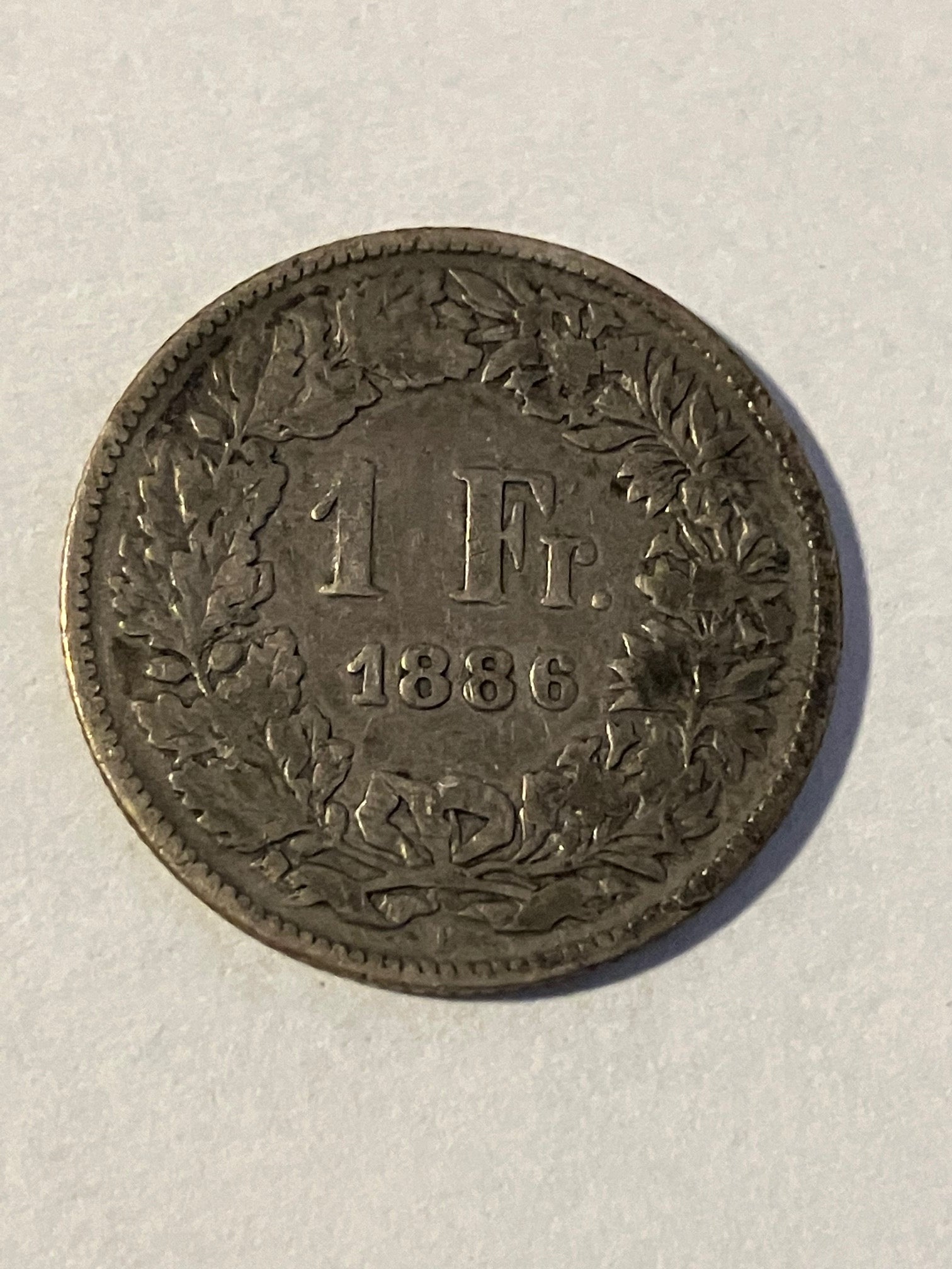 1 Franc Switzerland 1886