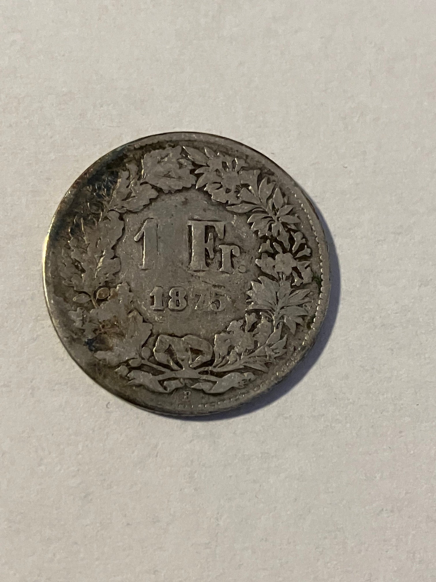 1 Franc Switzerland 1875