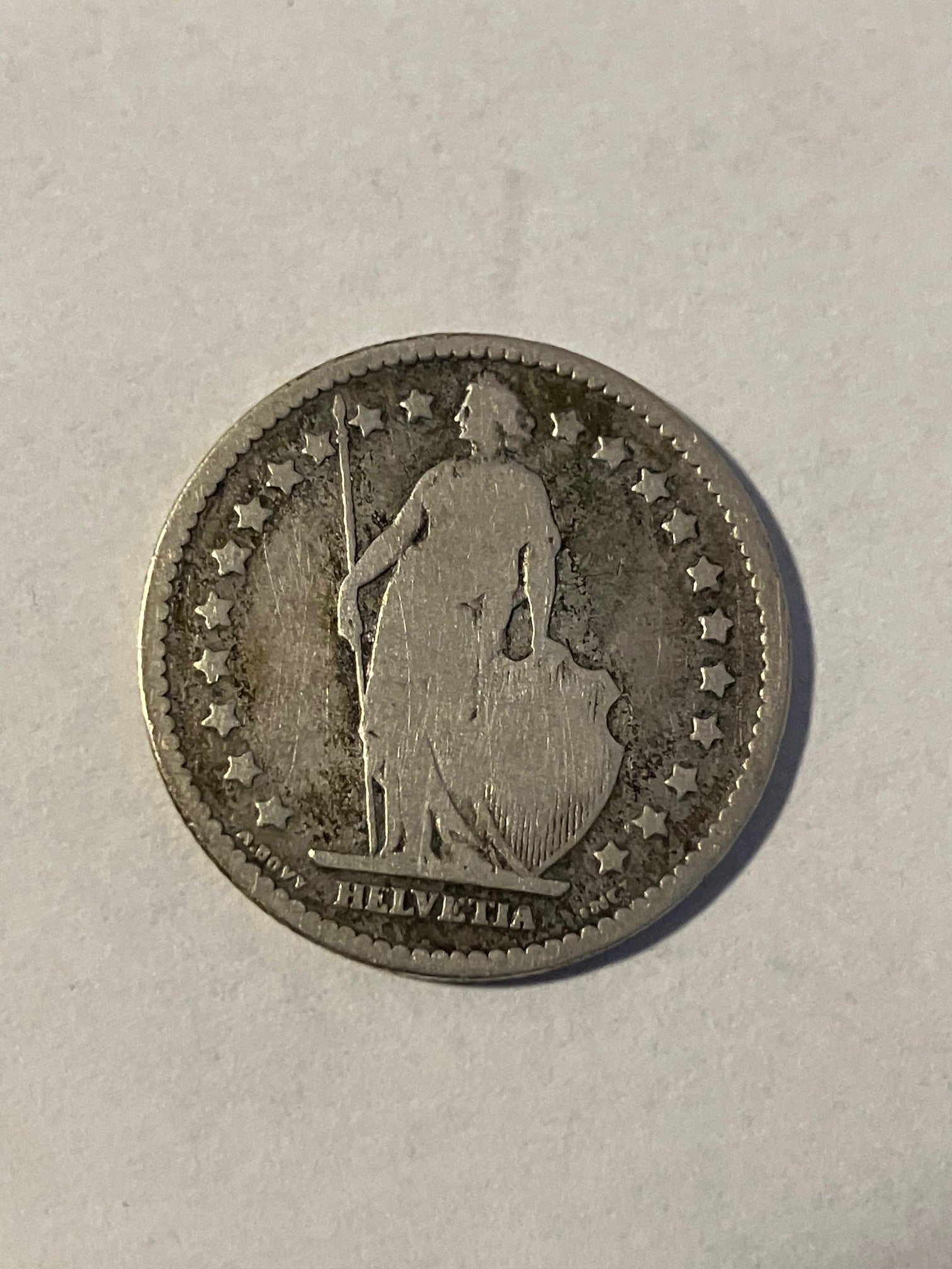 1 Franc Switzerland 1876