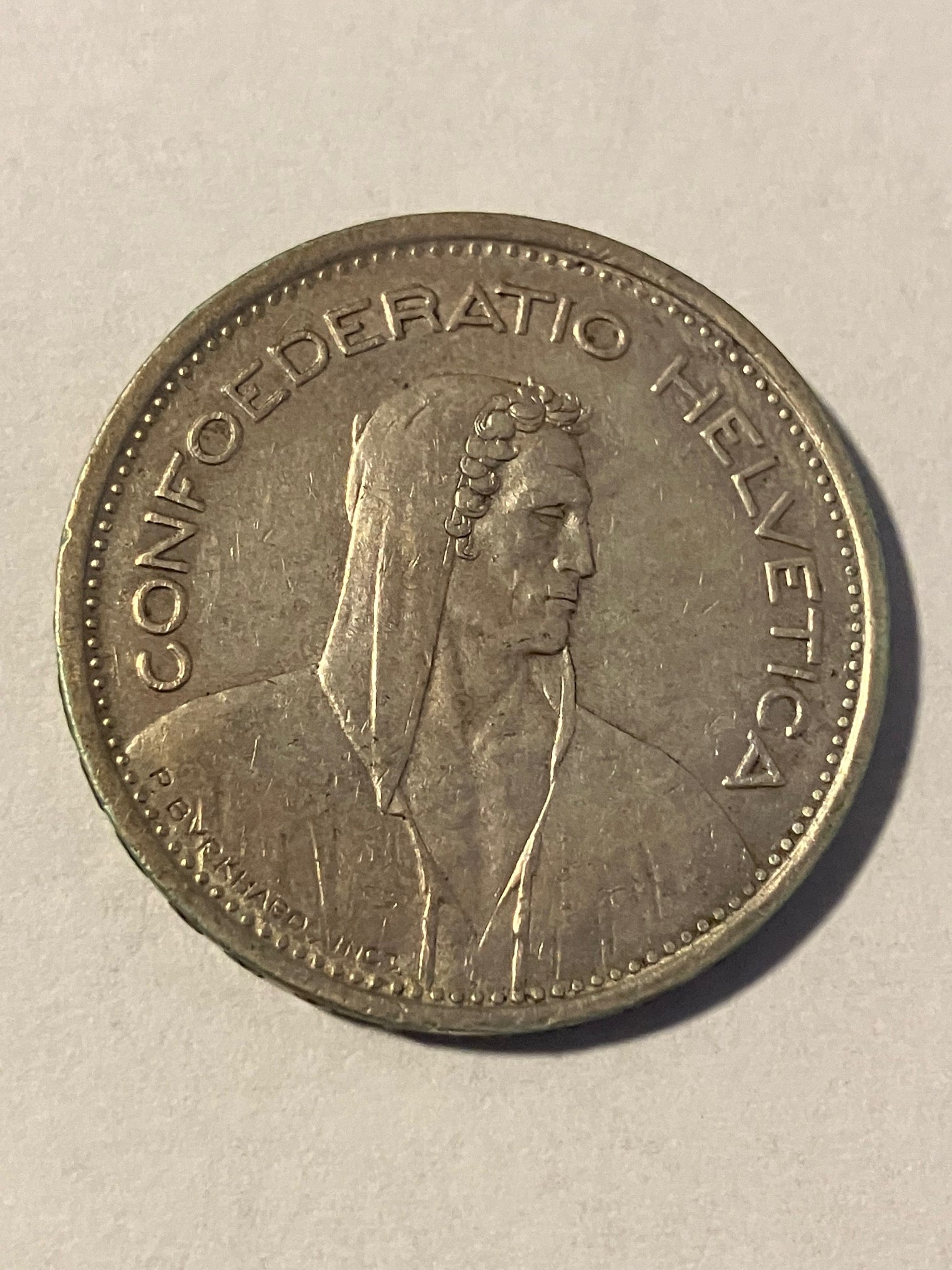 5 Francs 1948 B Switzerland
