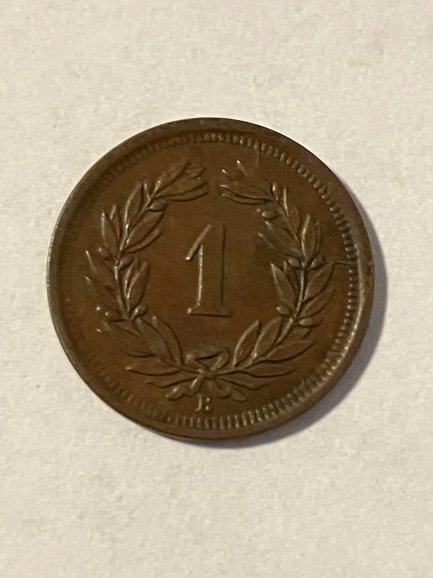 1 Rappen Switzerland 1900