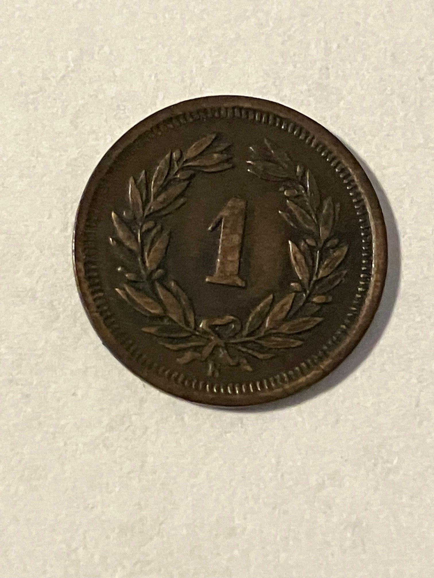 1 Rappen Switzerland 1914