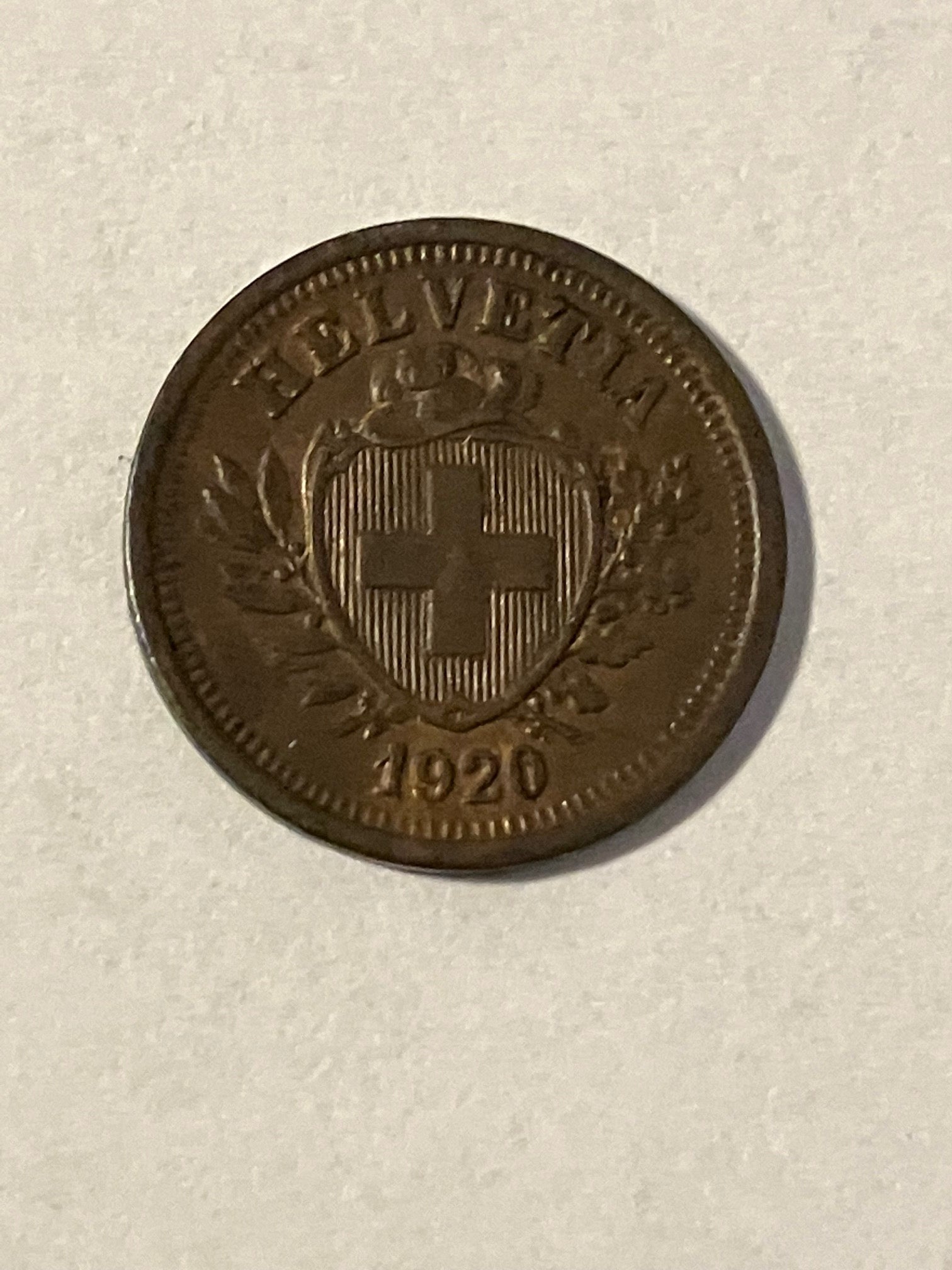 1 Rappen Switzerland 1920