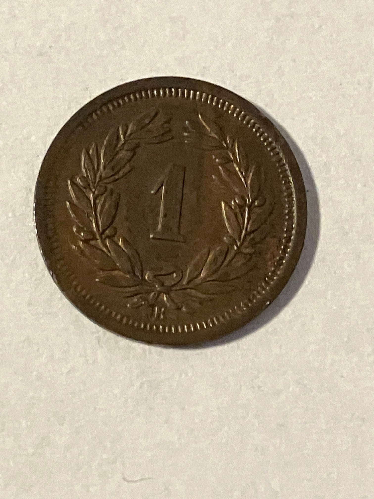 1 Rappen Switzerland 1920
