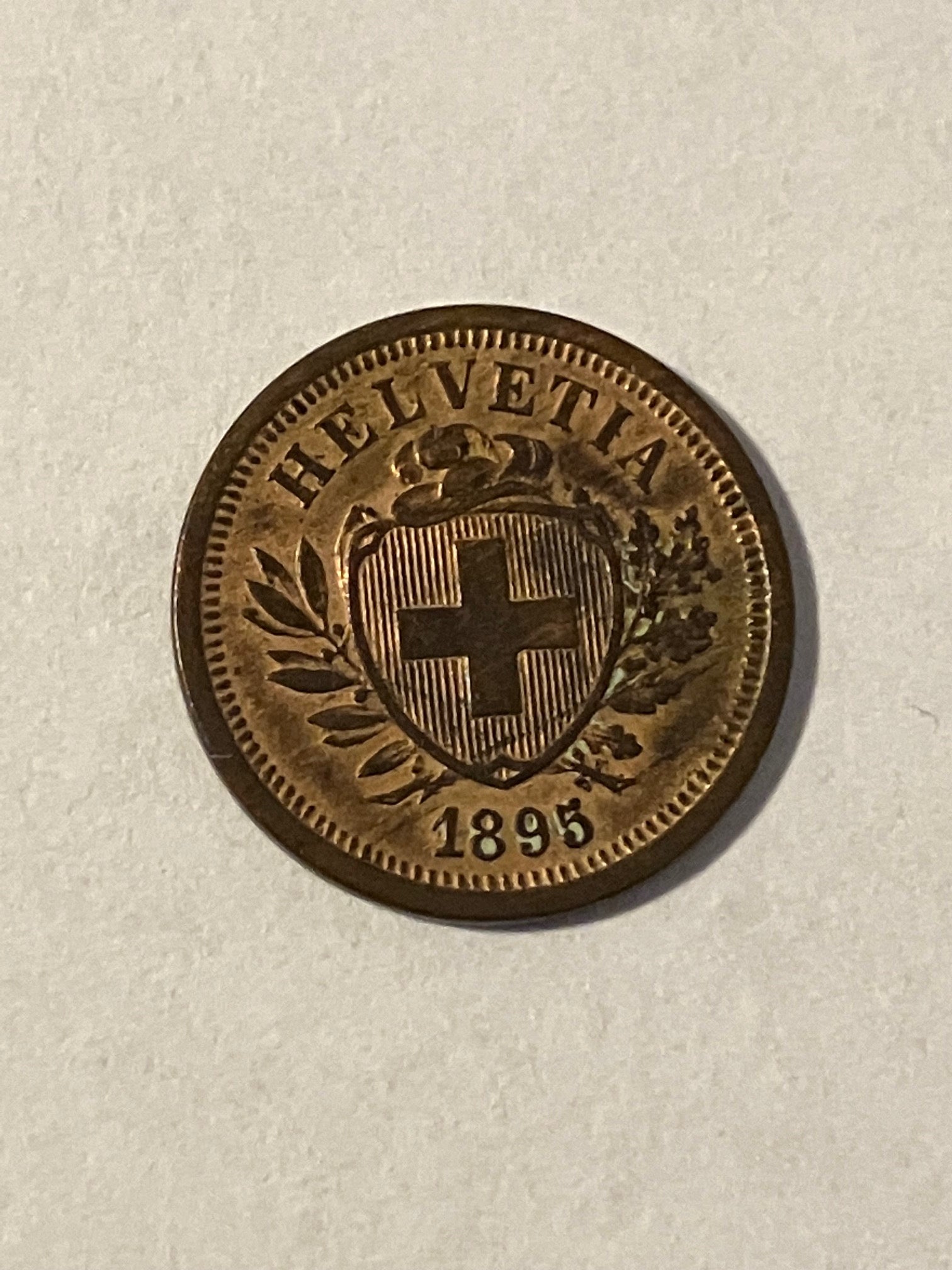 1 Rappen Switzerland 1895 - Renset