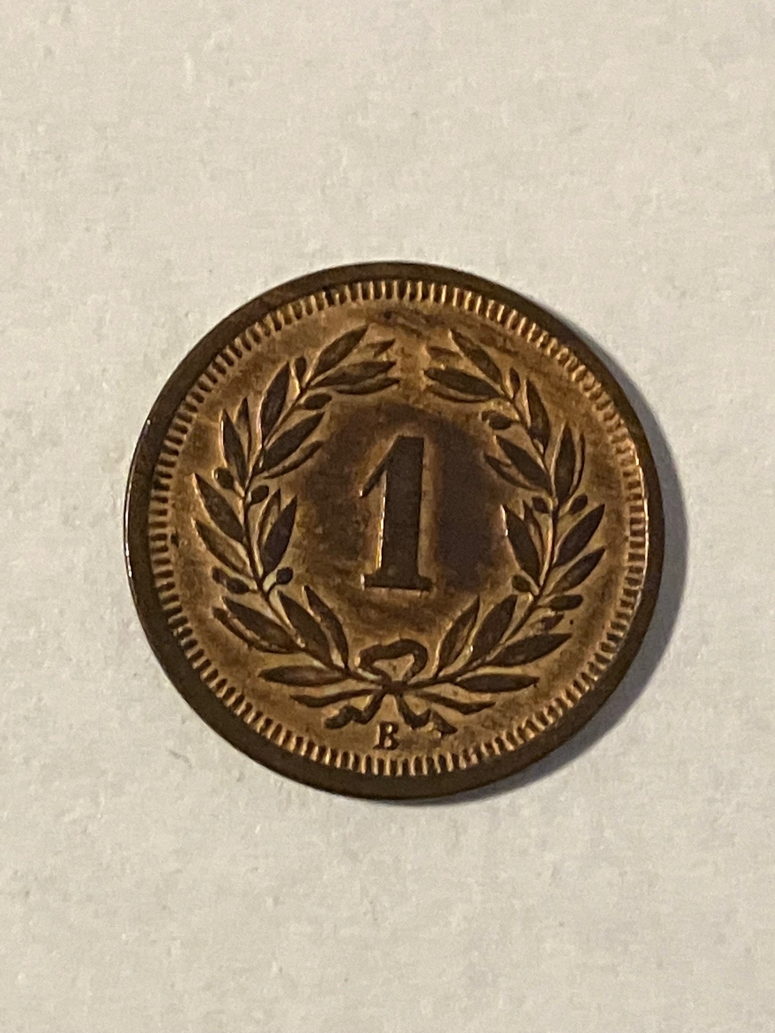 1 Rappen Switzerland 1895 - Renset