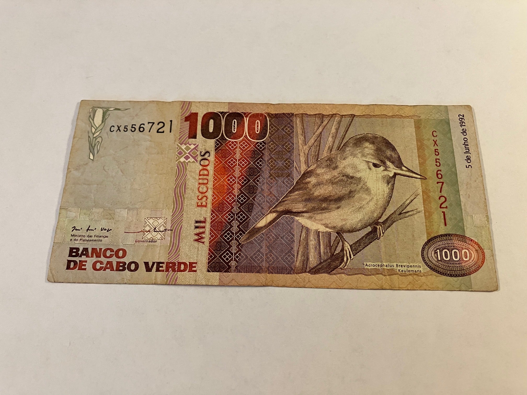 1000 Escudos Cape Verde 1992