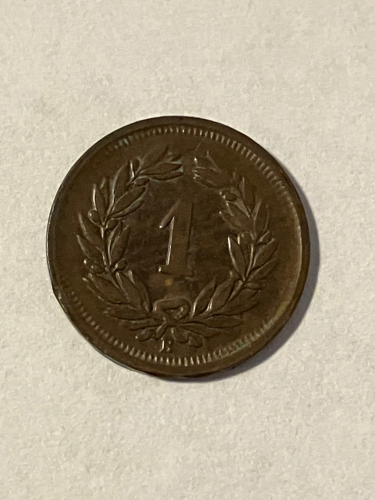 1 Rappen Switzerland 1941