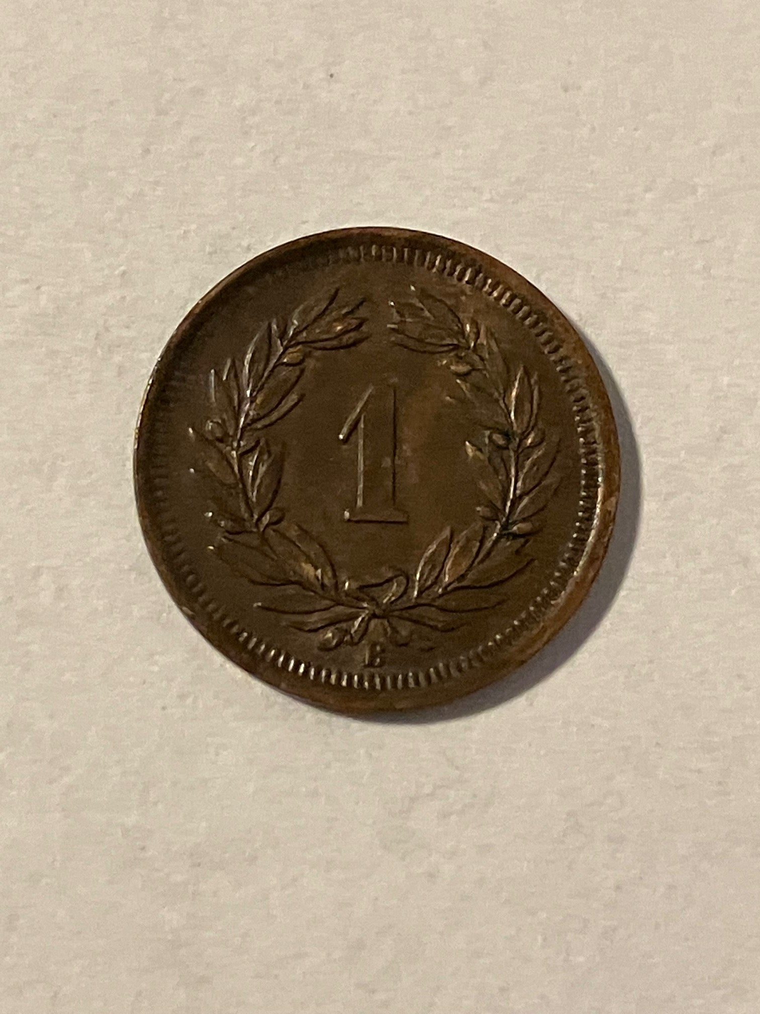 1 Rappen Switzerland 1921