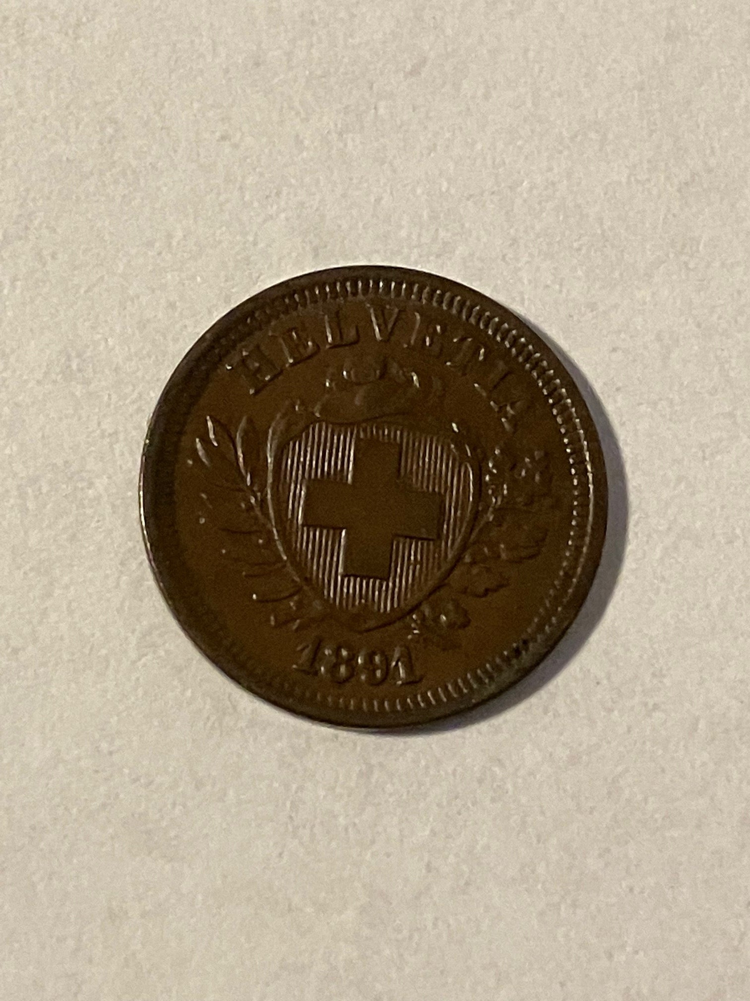 1 Rappen Switzerland 1891
