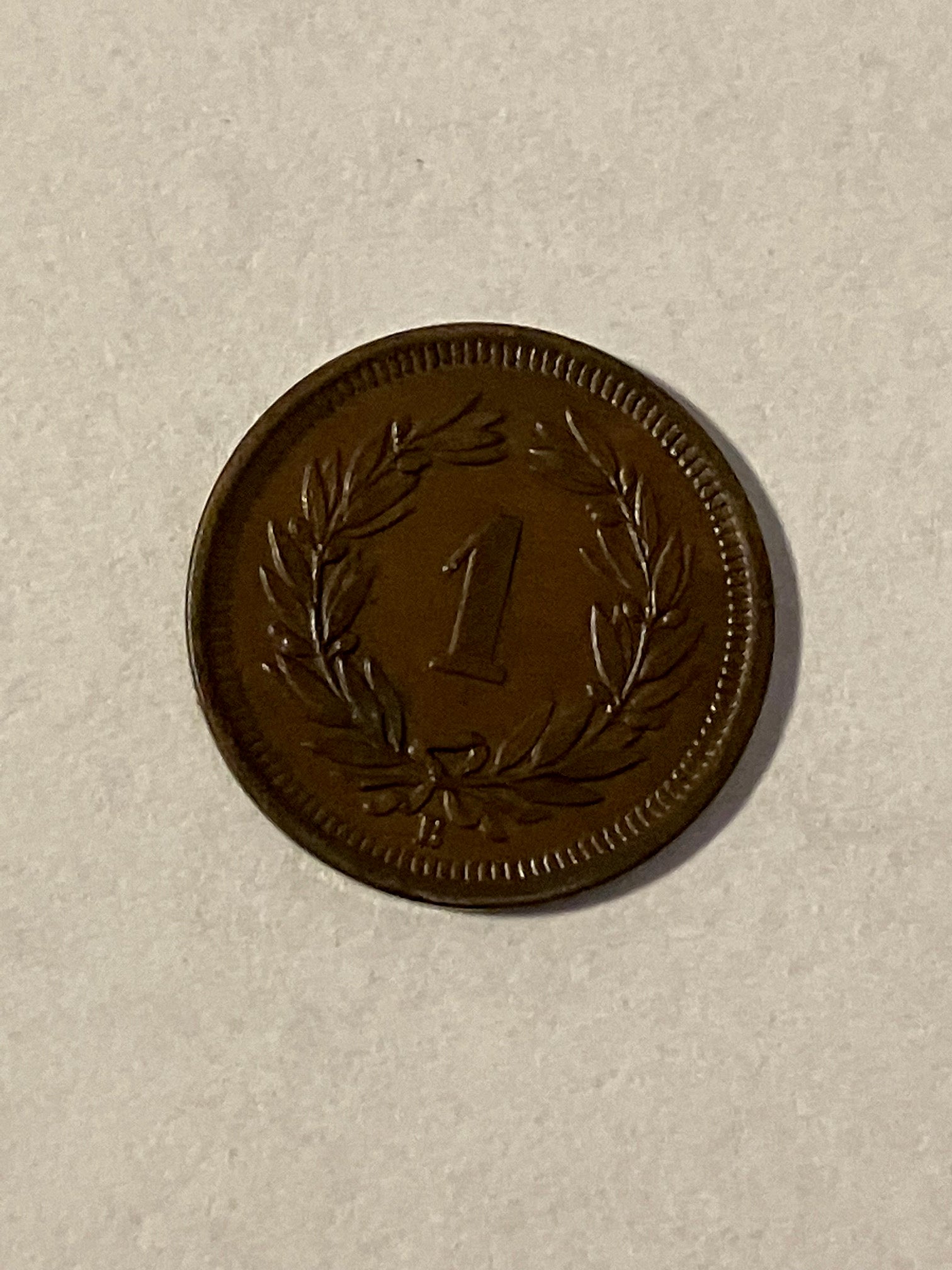 1 Rappen Switzerland 1891